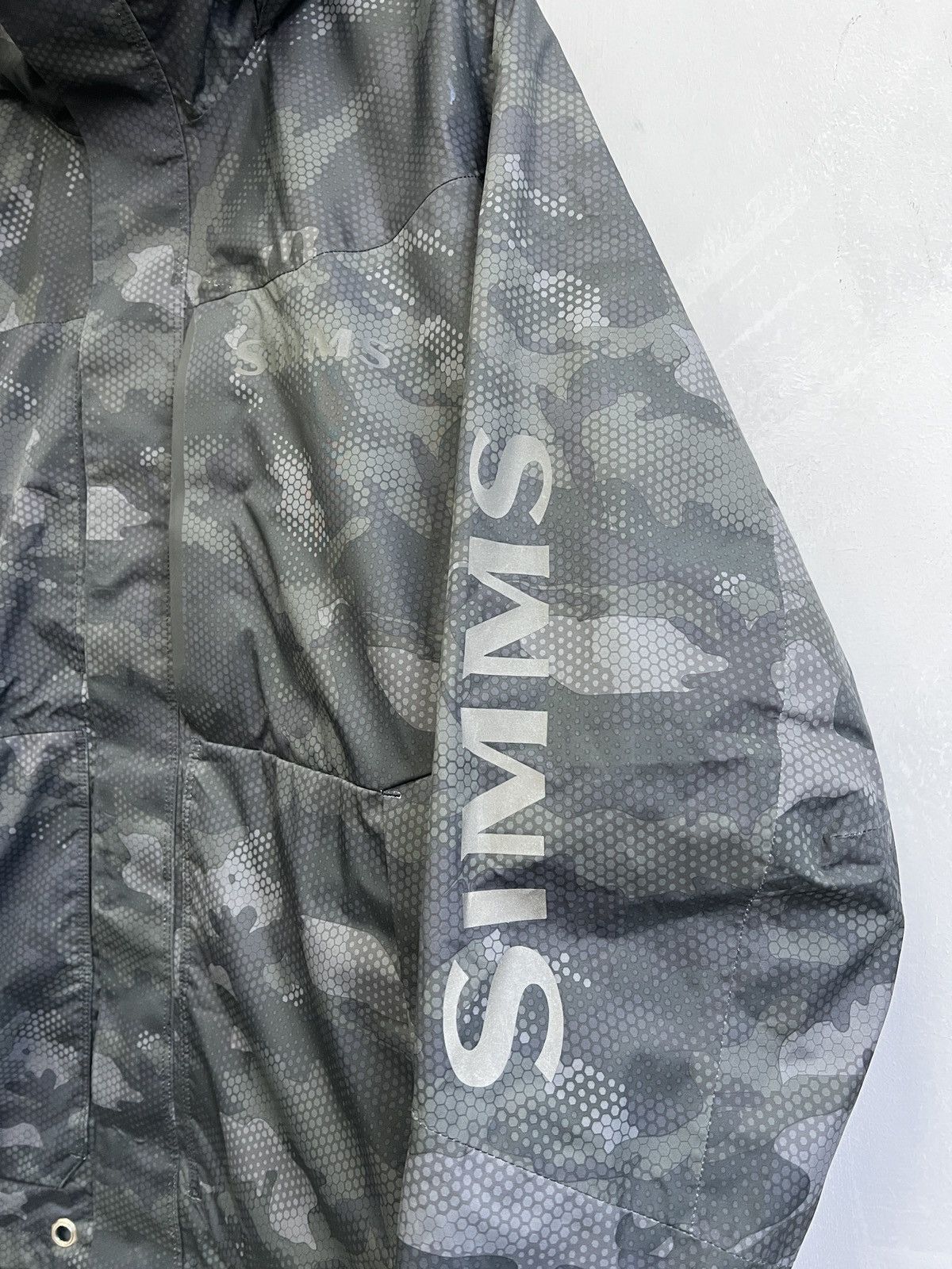 Simms Simms fishing Camo Waterproof Hooded Jacket Outdoor Size US M / EU 48-50 / 2 - 6 Thumbnail