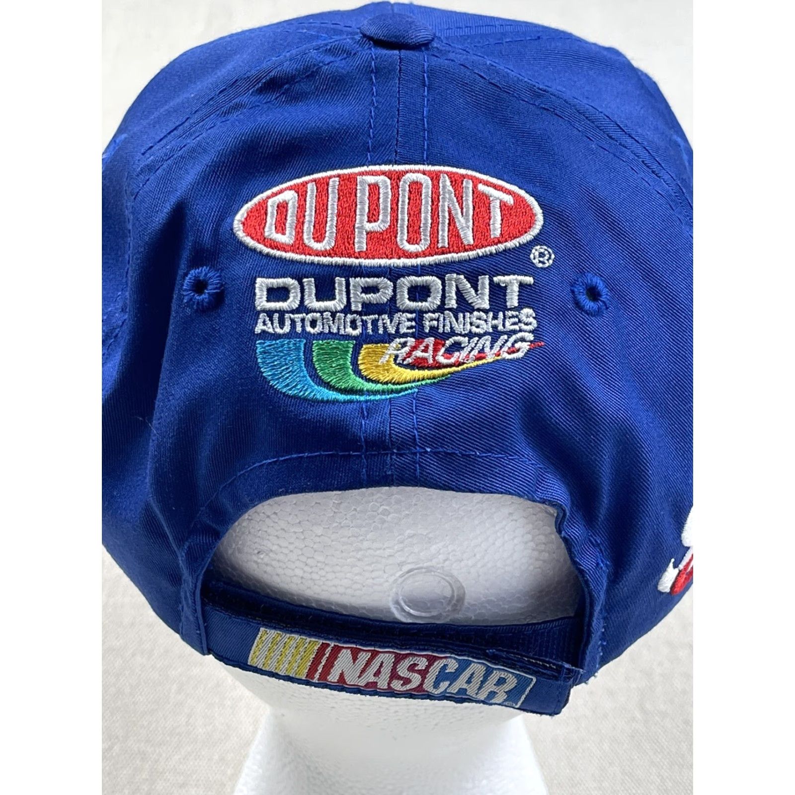 Chase Authentics VINTAGE Chase Authentics Jeff Gordon Hat Snapback Nascar Dupont 1990s Rainbow Logo Adjustable Men's Hat - 90s Retro Sports Fans Mens Size ONE SIZE - 4 Thumbnail