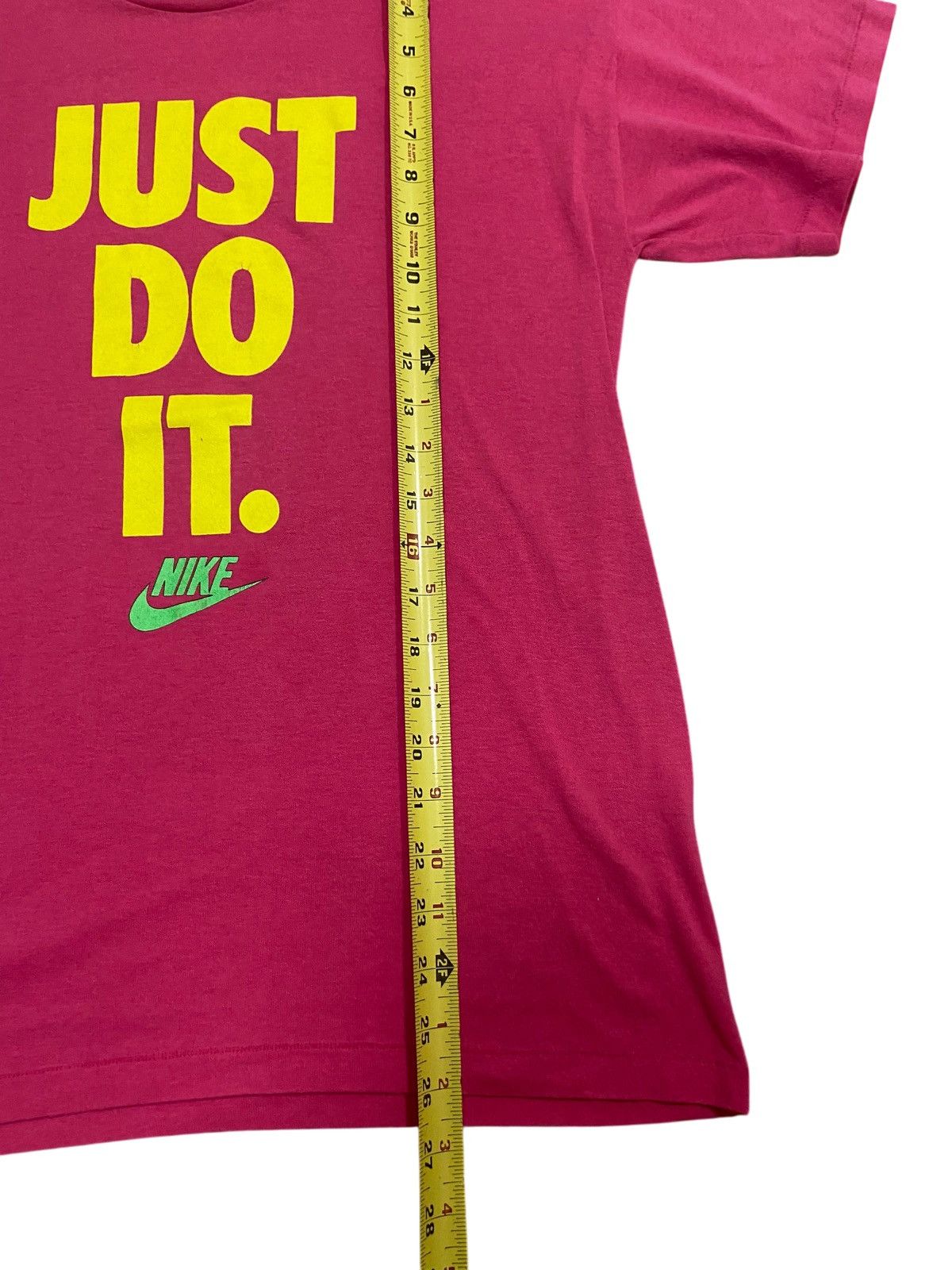 Nike × Vintage Vintage 80s Nike Just Do It Tee USA MADE SINGLE STITCH LARGE Size US L / EU 52-54 / 3 - 8 Thumbnail