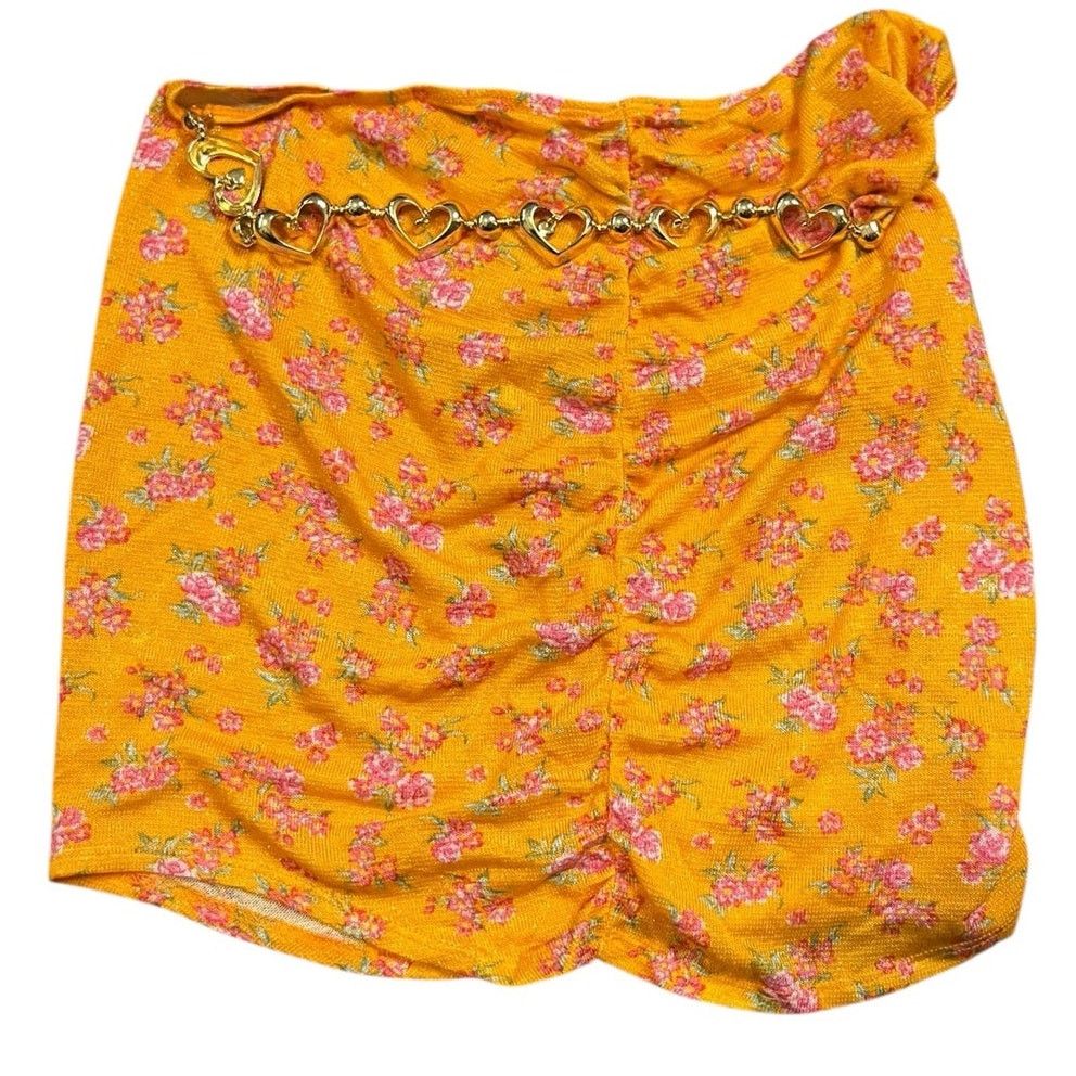 Designer Beach Bunny Orange Saddie Mini Skirt Size Small NWT Size 27" / US 4 / IT 40 - 1 Thumbnail