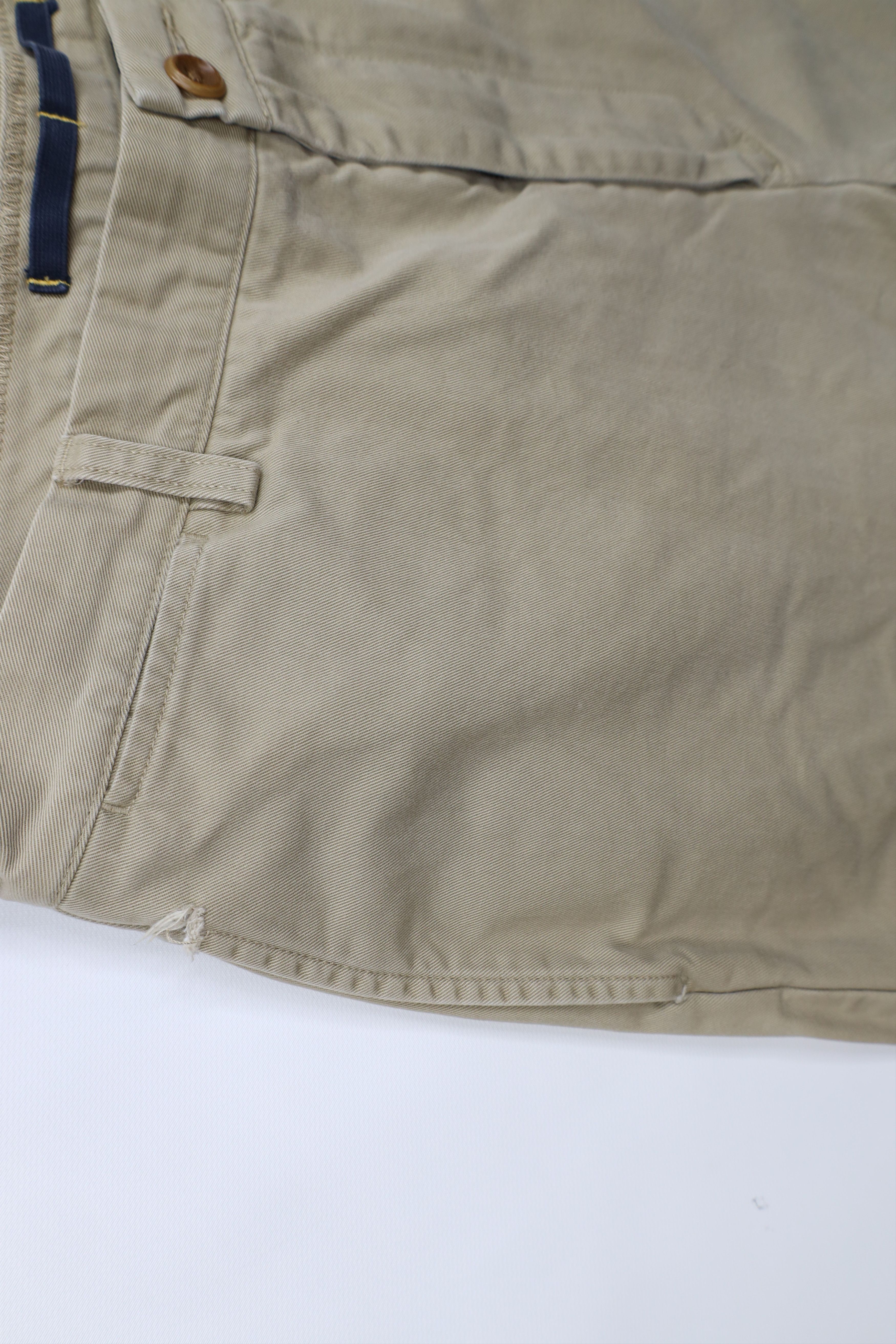 Nautica × Vintage Vintage 90s Y2K Nautica Wide Leg Chino Pants Beige Cotton Size US 36 / EU 52 - 6 Thumbnail