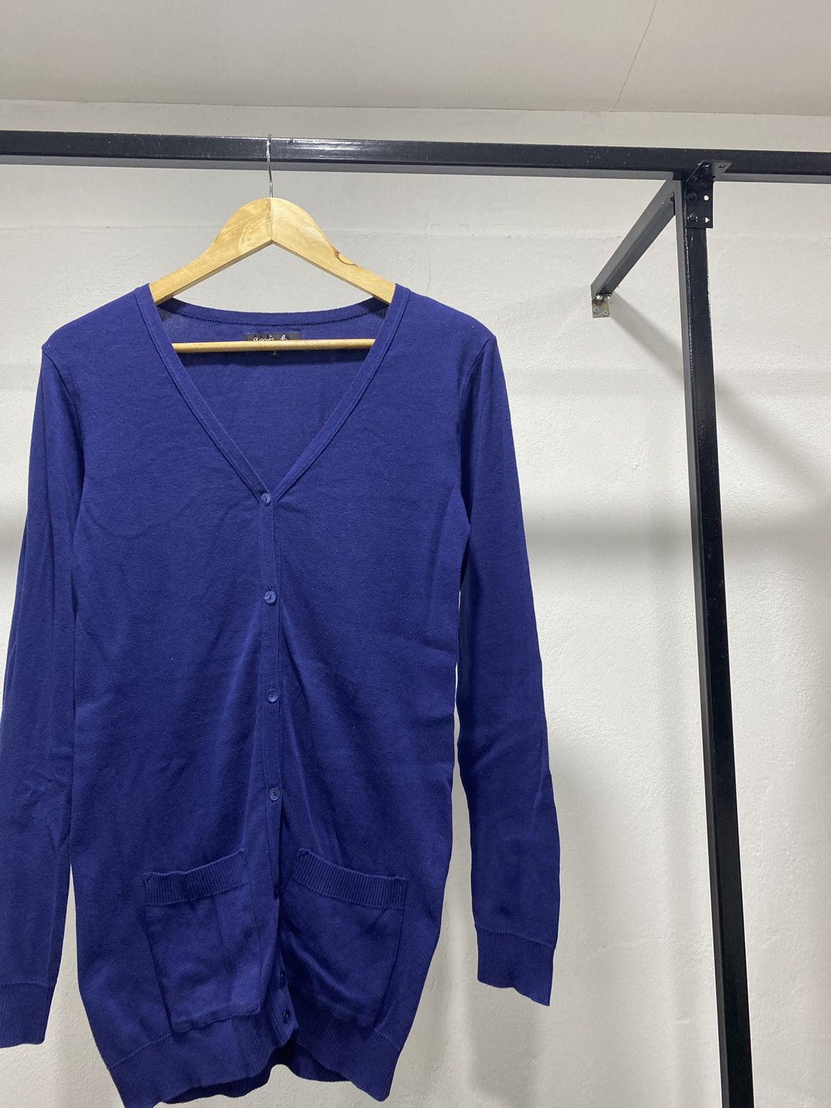 Designer × Vintage × agnes b. Agnes B. Knit Long Cardigan Size M / US 6-8 / IT 42-44 - 2 Thumbnail