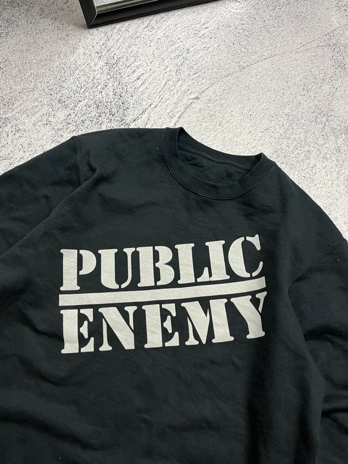 Rap Tees × Vintage Public Enemy Big Logo Sweatshirt Hip Hop Skate Rare Y2K Size US L / EU 52-54 / 3 - 4 Thumbnail