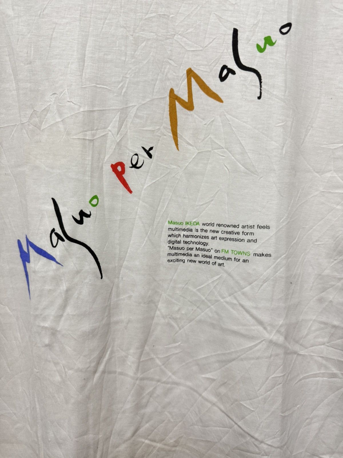 Vintage Vintage Masuo Ikeda Art Japan Pantier Graphic Artist Tee Size US M / EU 48-50 / 2 - 2 Thumbnail