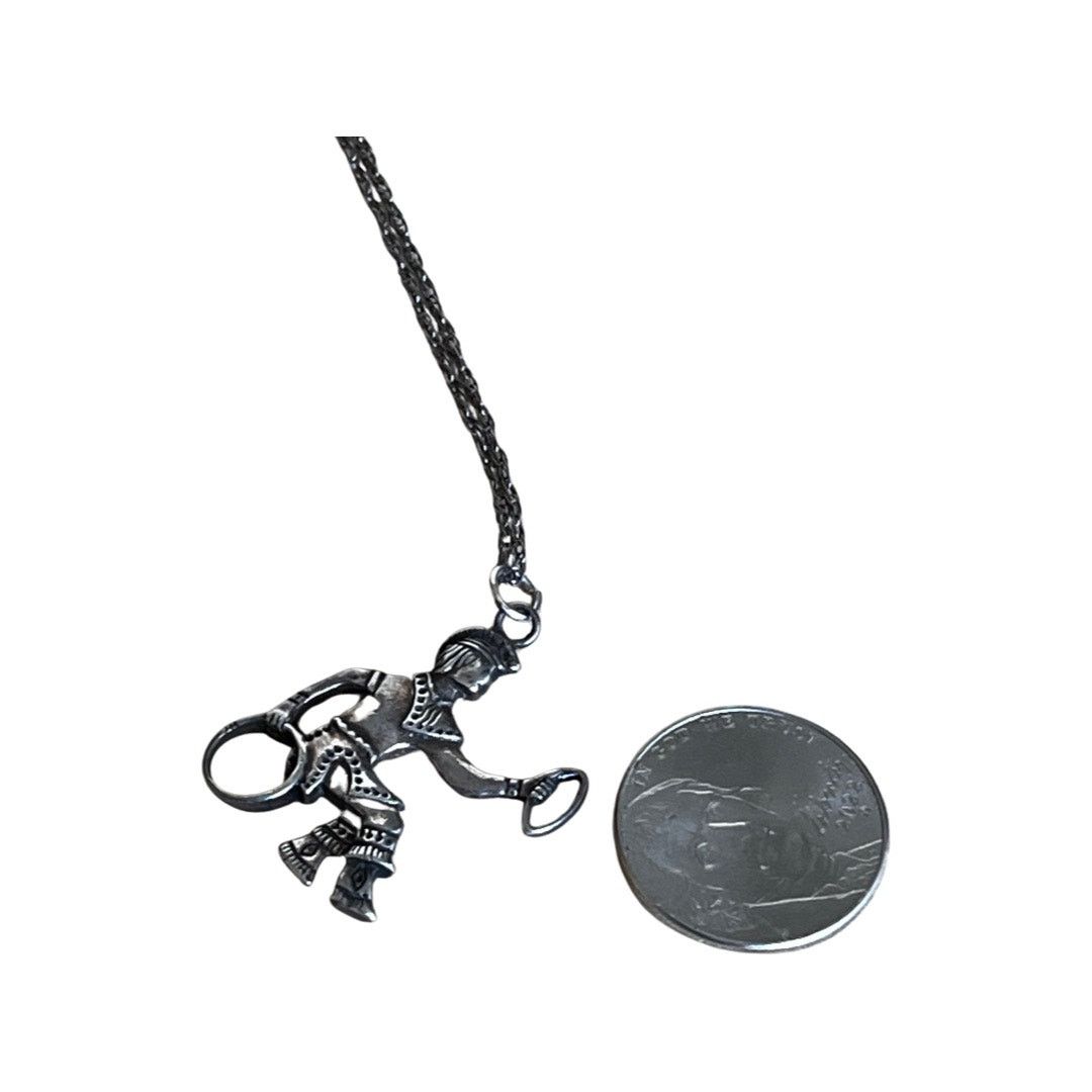 Vintage Vintage Sterling Silver Native American Hoop Dancer Pendant Size ONE SIZE - 4 Thumbnail