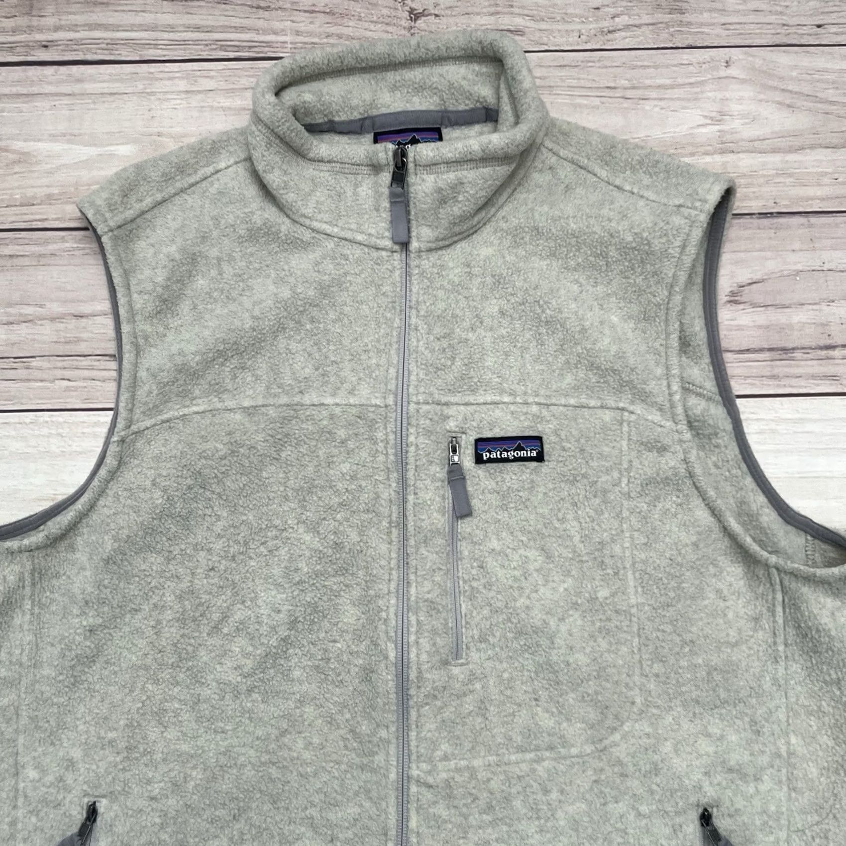 Patagonia Patagonia Vest Mens XL Classic Synchilla Oatmeal Full Zip Outdoor Preppy Size US XL / EU 56 / 4 - 2 Thumbnail
