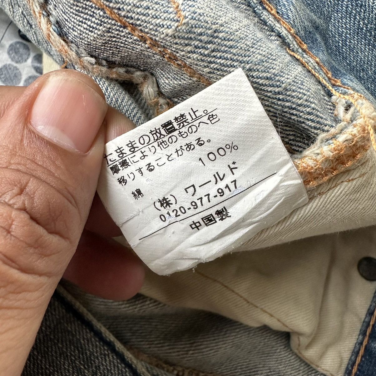 Takeo Kikuchi Vintage Takeo Kikuchi Japan Patchwork Denim 36x32 D657 Size US 36 / EU 52 - 16 Thumbnail