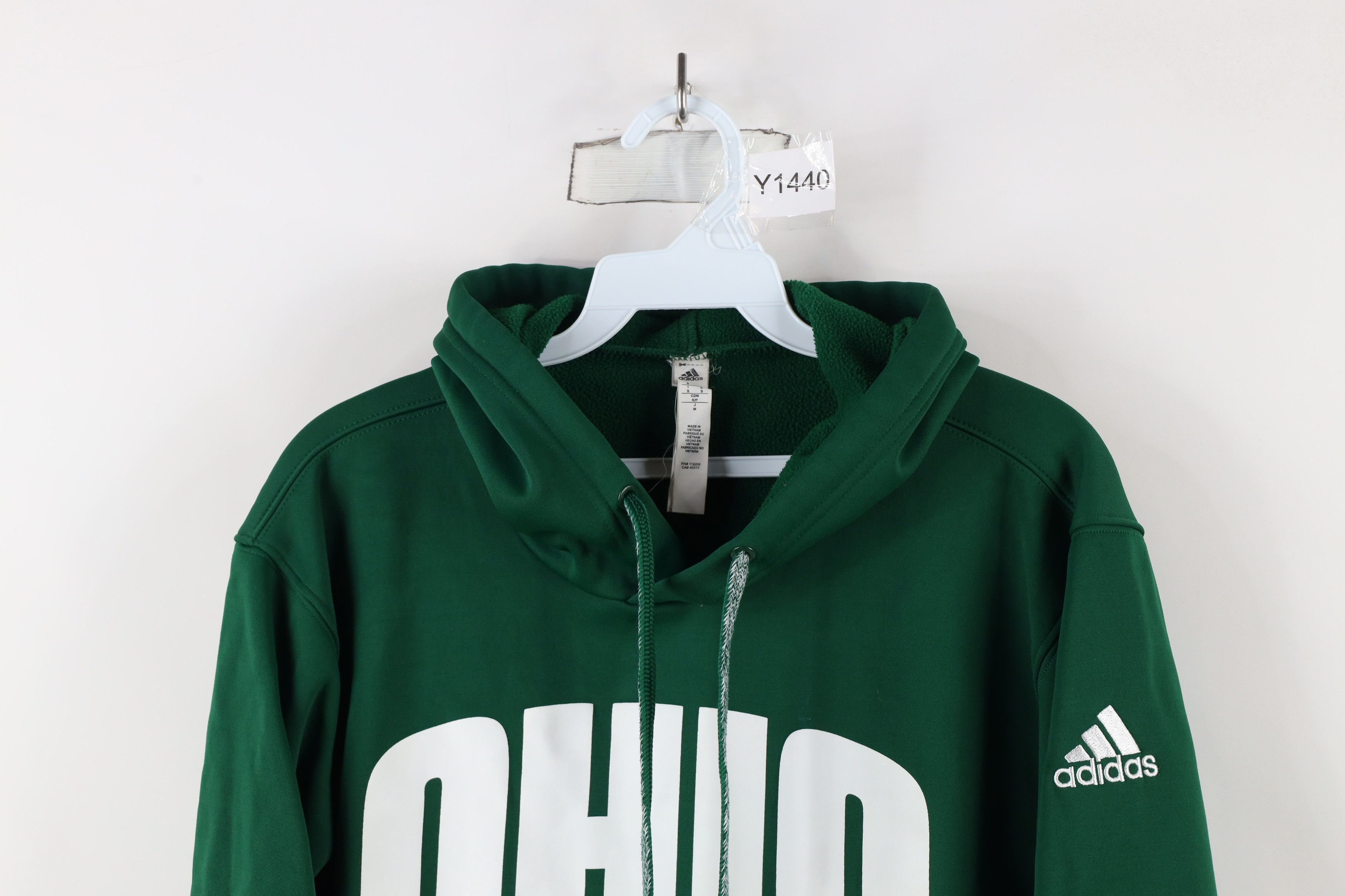 Adidas × Vintage Adidas Ohio University Baseball Hoodie Sweatshirt Green Size US S / EU 44-46 / 1 - 2 Thumbnail