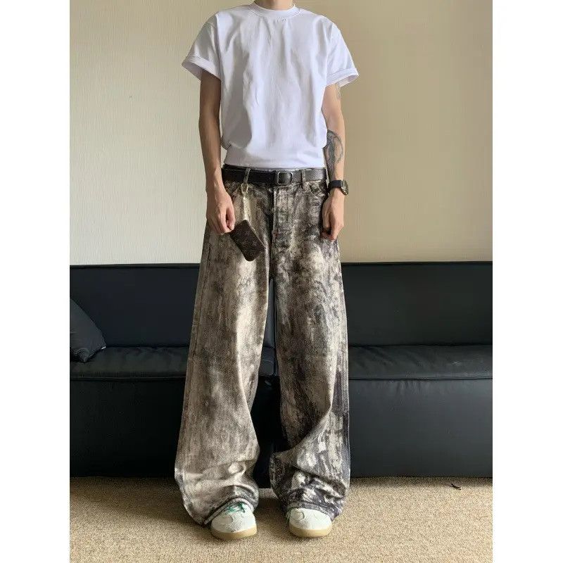 Japanese Brand × Jean Retro loose camouflage printed jeans Size US 32 / EU 48 - 4 Thumbnail