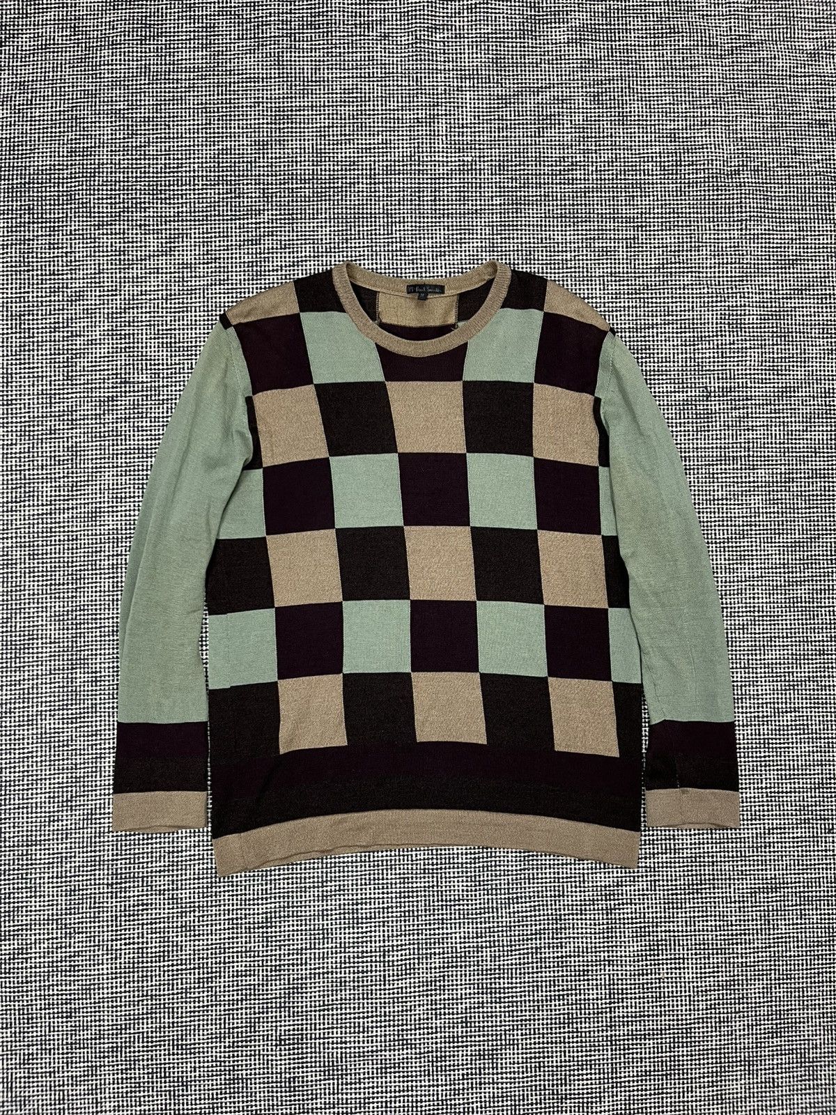 Paul Smith Paul Smith checkered pattern wool sweater Size US M / EU 48-50 / 2 - 1 Thumbnail