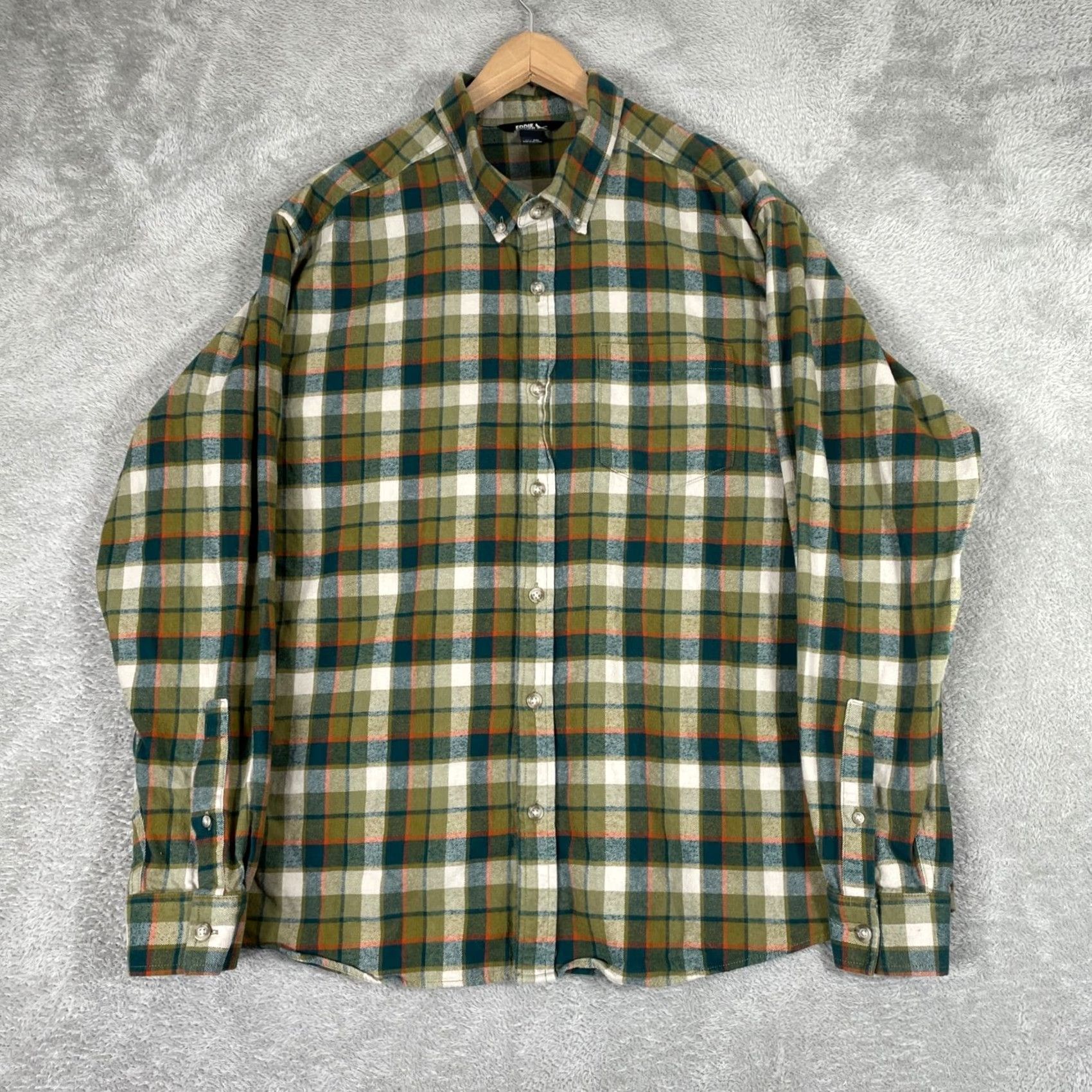 Eddie Bauer Eddie Bauer Flannel Shirt Mens 2XL Green Plaid Button-Down Outdoor Workwear Shirt Size US XXL / EU 58 / 5 - 2 Thumbnail