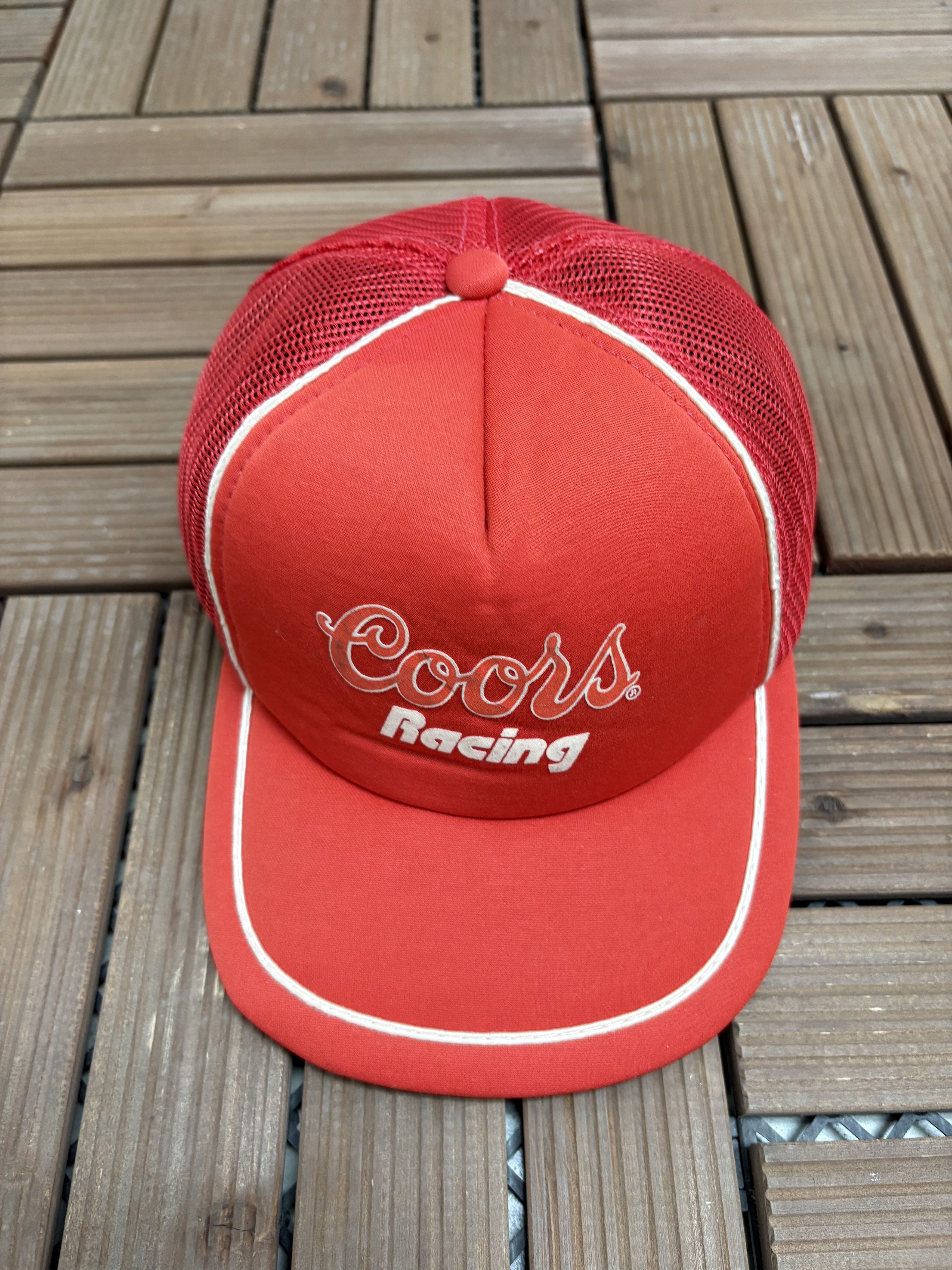 Vintage Coors Racing NASCAR Vintage Red Snap Back Hat Cap Size ONE SIZE - 2 Thumbnail