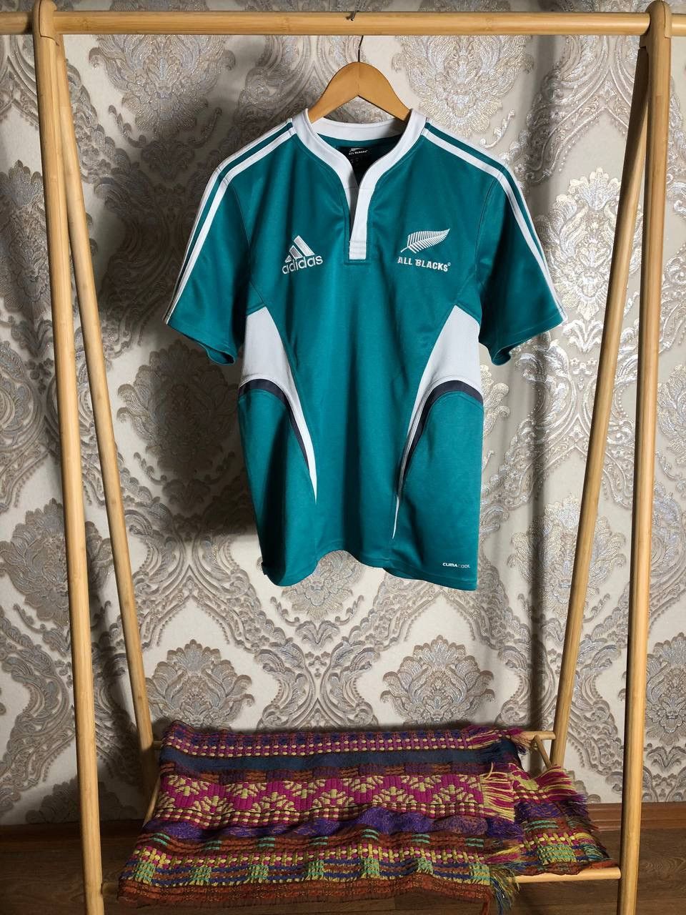 Adidas VINTAGE ADIDAS NEW ZEALAND ALL BLACKS RUGBY JERSEY RETRO 90s Size US M / EU 48-50 / 2 - 1 Thumbnail