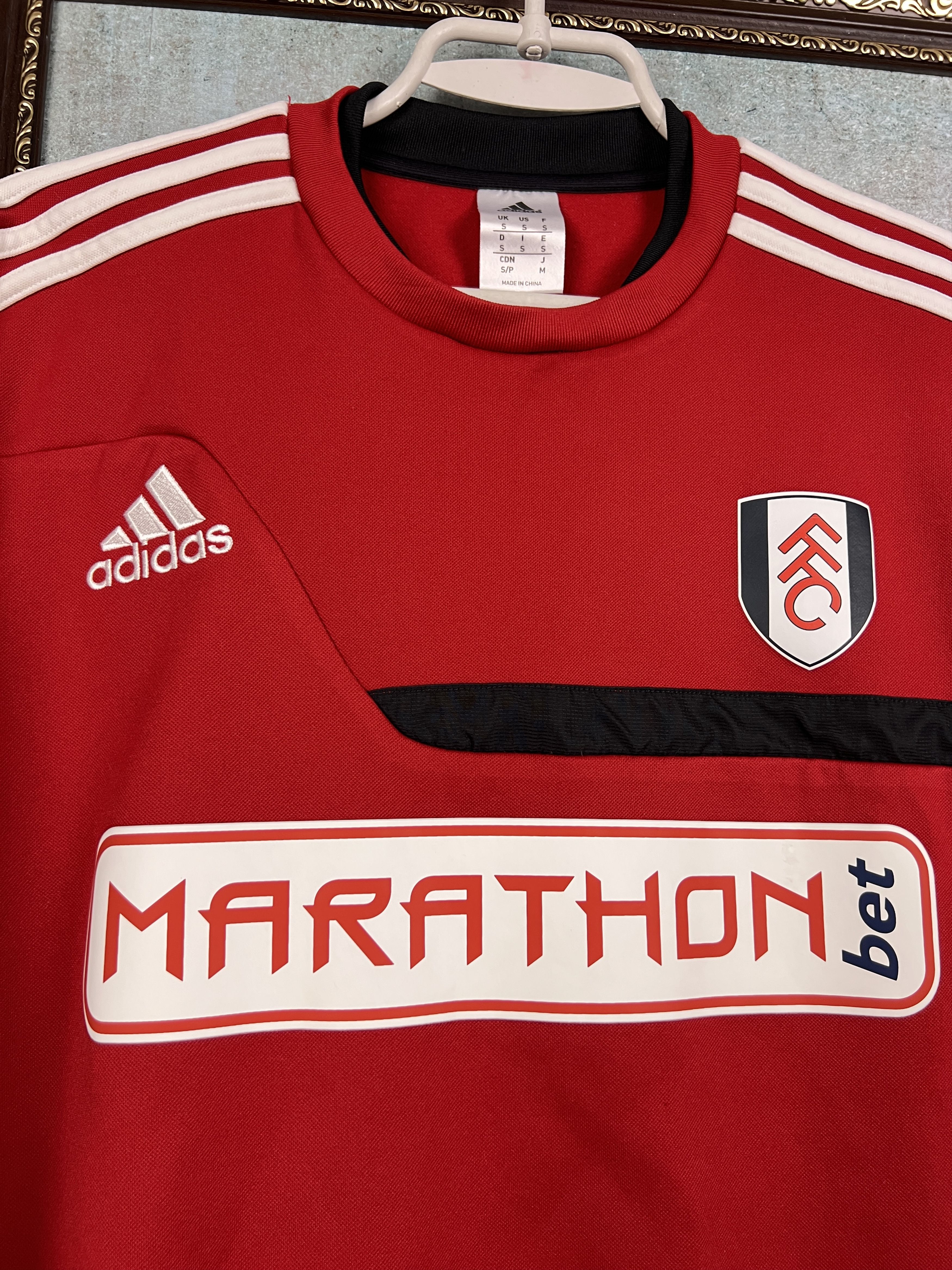 Adidas Fulham Football Train Sweatshirt Soccer Track Top Crewneck Size US S / EU 44-46 / 1 - 3 Thumbnail