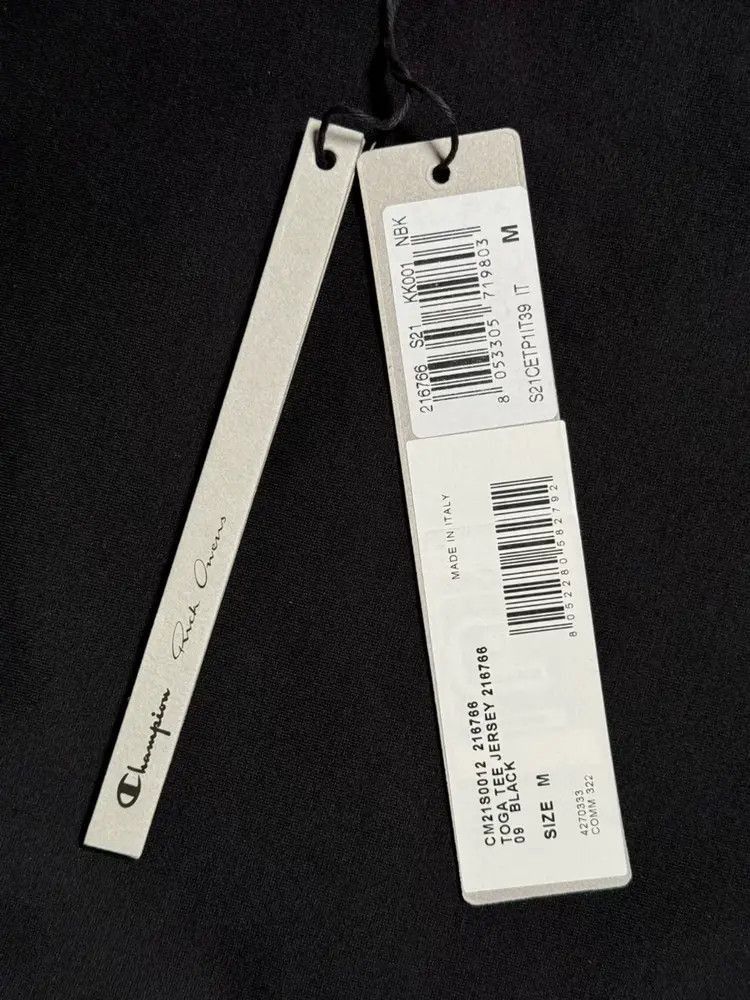 Rick Owens Rick Owens x Champion Fake Two-layers Tee-2505 Size US M / EU 48-50 / 2 - 4 Thumbnail