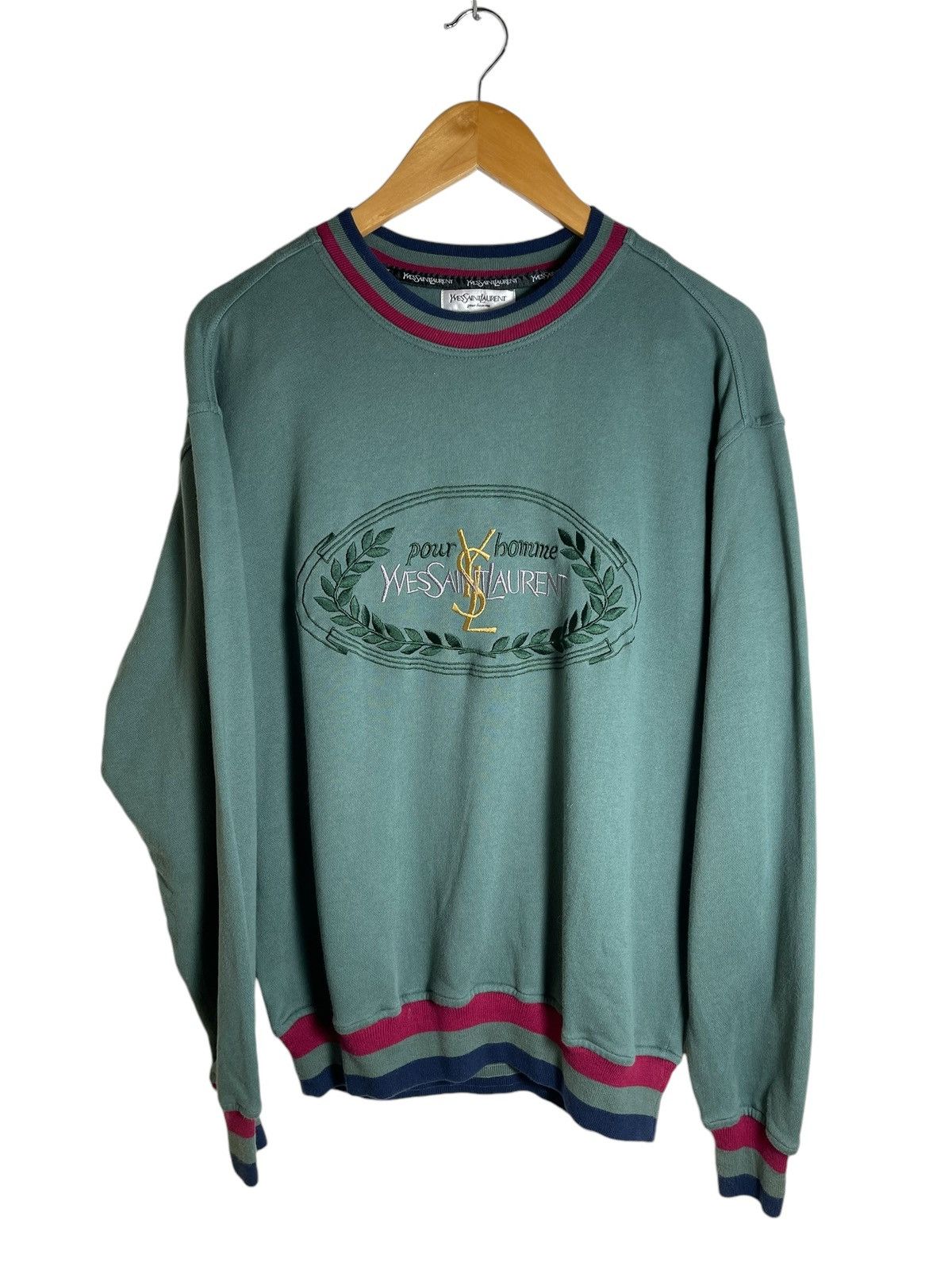 Vintage Ysl Pour Homme Yves Saint Laurent Vintage Ysl Yves Saint Laurent Pour Homme sweatshirt Jumper Grailed