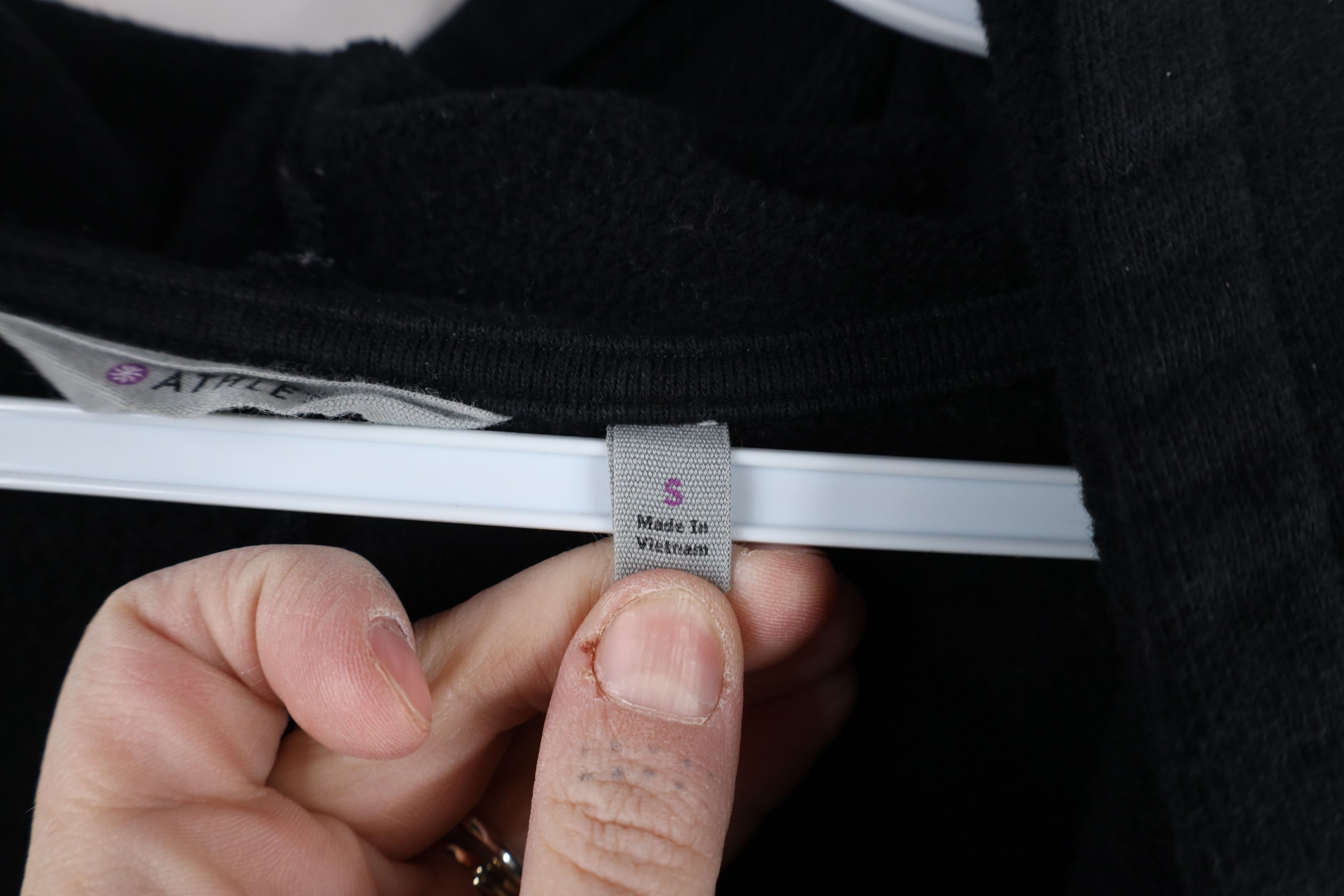 Athleta × Vintage Athleta Faded Prajna Wrap Open Front Hoodie Sweatshirt Black Size S / US 4 / IT 40 - 9 Thumbnail