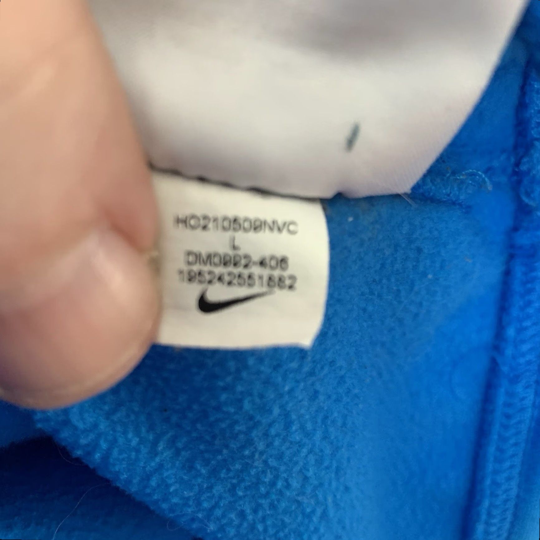Nike NIKE Dri-Fit Hoodie Mens Large Basketball Pullover Blue Fleece DM0992-406 Size US L / EU 52-54 / 3 - 6 Thumbnail