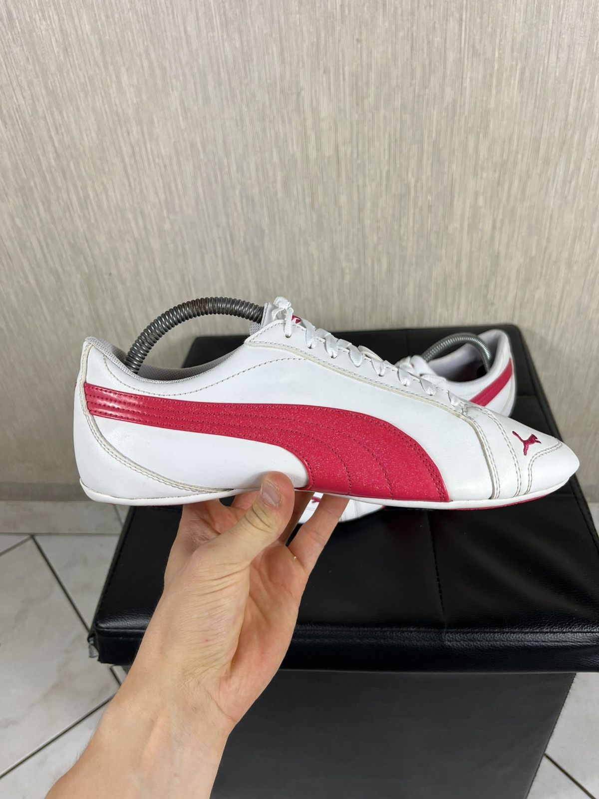Puma Vintage Puma speed cat y2k sneakers shiny brocade pink shoes Size US 9.5 / IT 39.5 - 3 Thumbnail