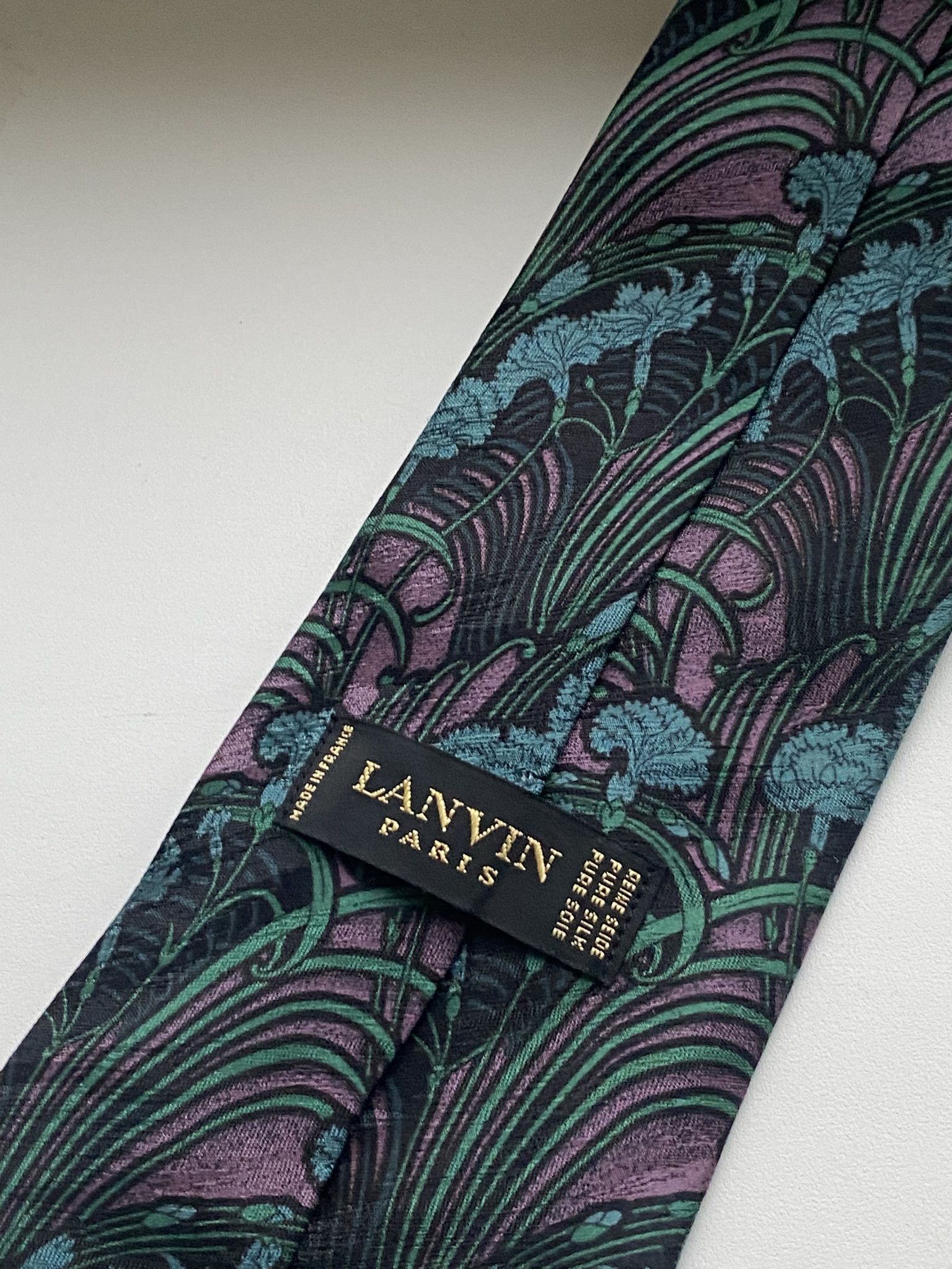 Designer × Lanvin Lanvin Paris Silk 100% Tie Size ONE SIZE - 2 Thumbnail