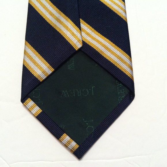 J.Crew J.CREW MEN'S NEW NAVY 100%SILK TIE WIDTH: 3 1/4" Size ONE SIZE - 5 Thumbnail