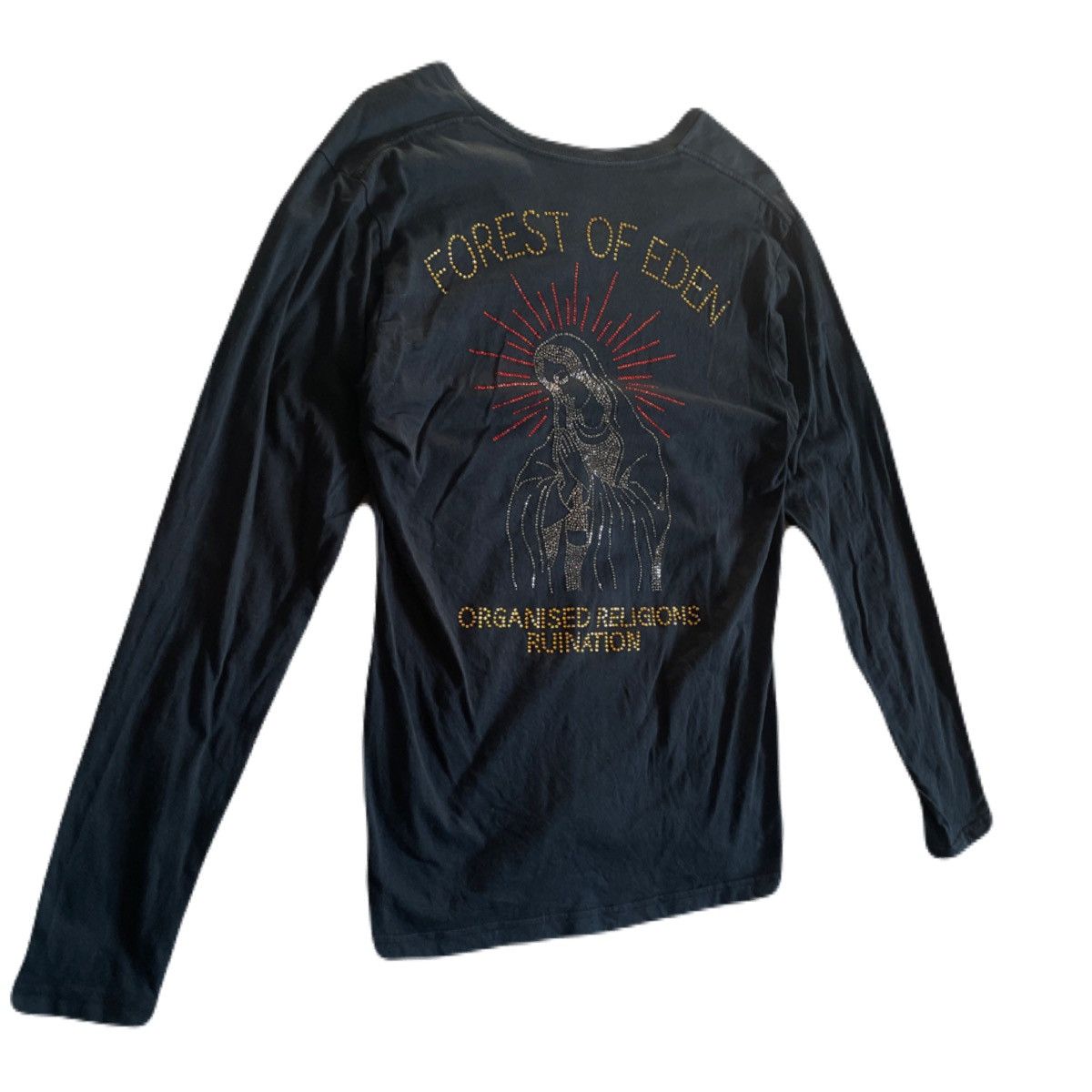 If Six Was Nine 2000s Japanese archive Vkei Rhinestone Maria Long Sleeve Tee Size US S / EU 44-46 / 1 - 3 Thumbnail