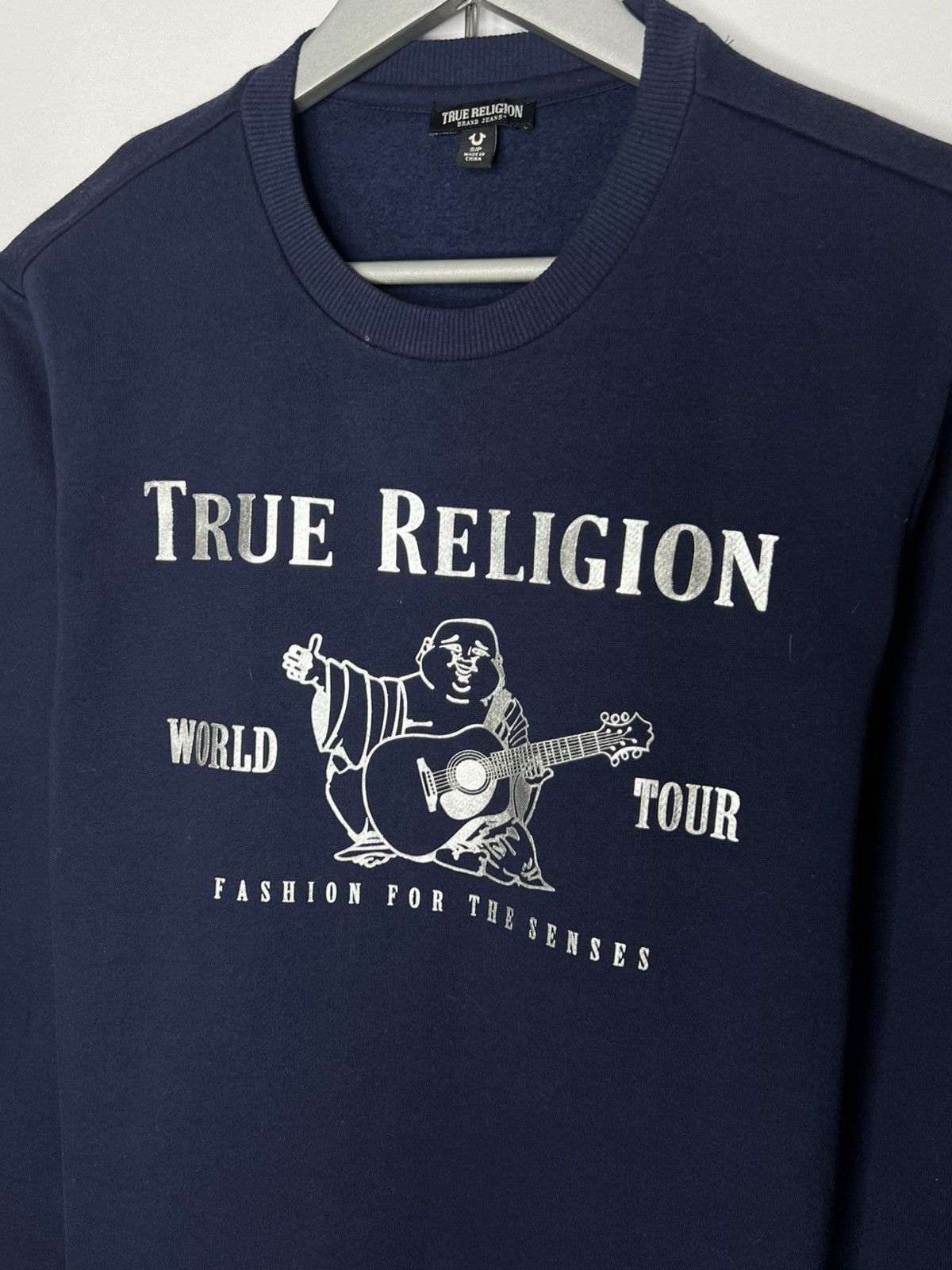 True Religion True Religion Big Logo Navy Blue Sweatshirt Pullover Size US S / EU 44-46 / 1 - 3 Thumbnail
