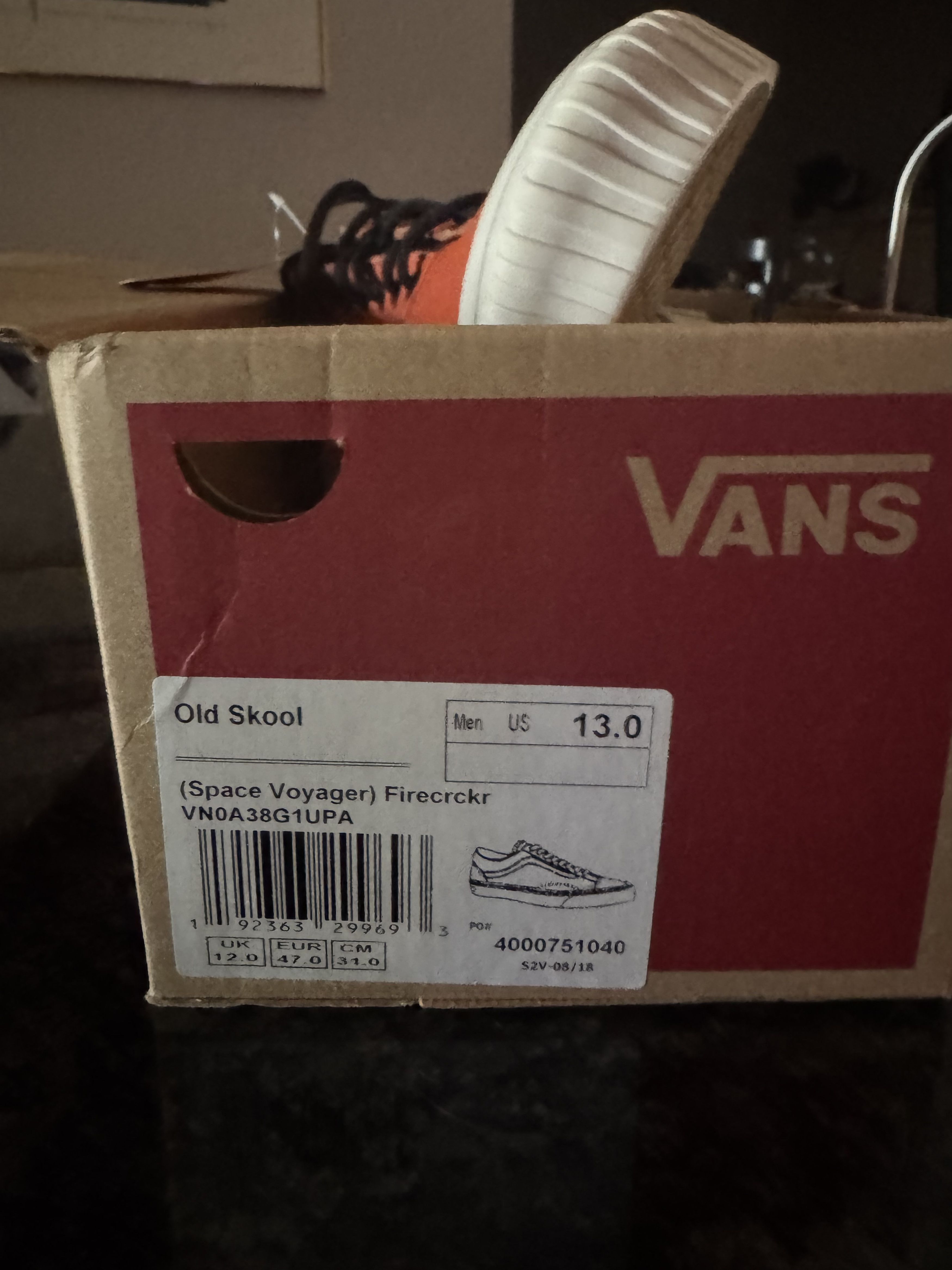 Vans NASA Vans Orange Size US 13 / EU 46 - 3 Thumbnail