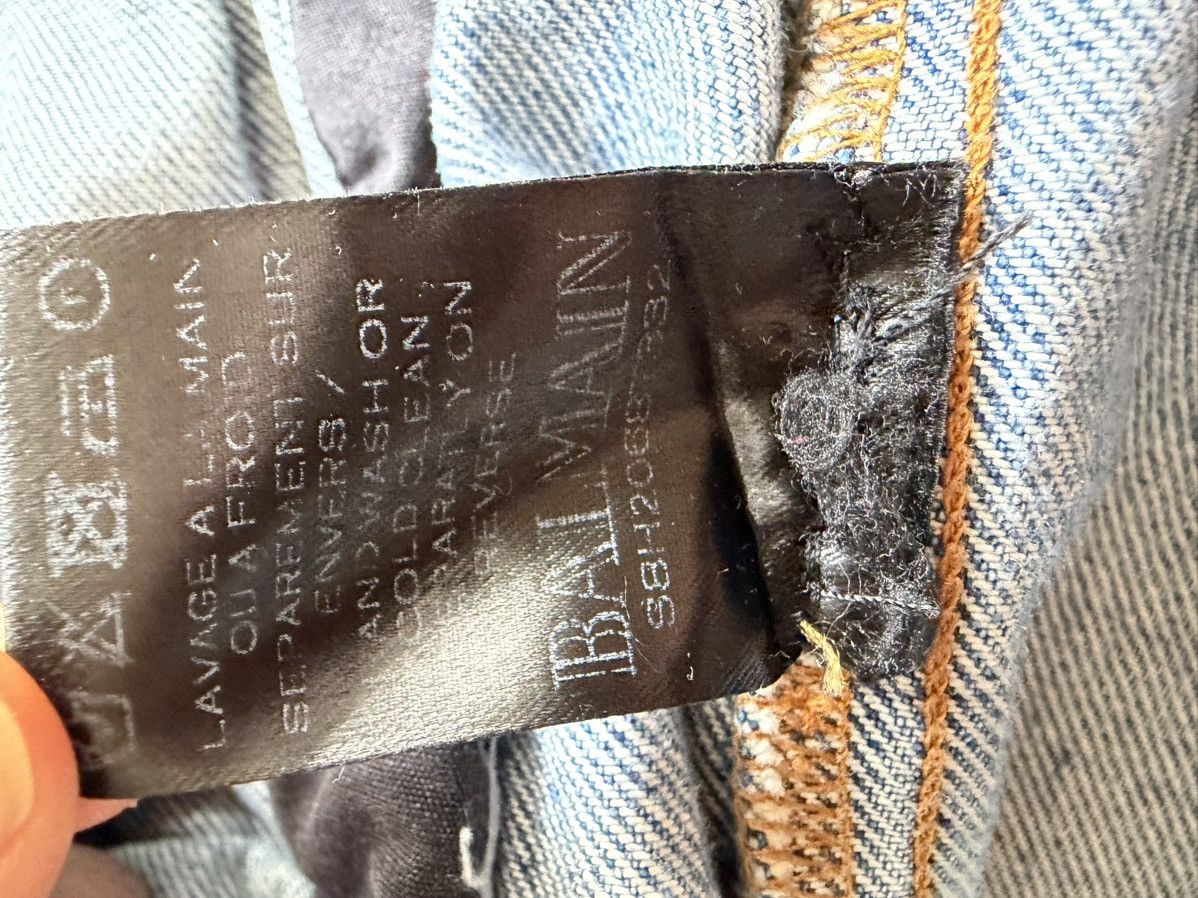 Balmain Balmain Denim biker Jacket Size US XL / EU 56 / 4 - 5 Thumbnail