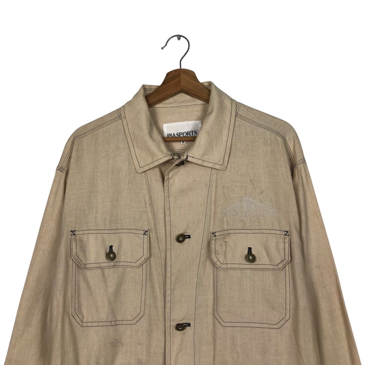 Japanese Brand 📌Double Tone Chore Worker Jacket Pia Sports Issey Miyake Size US M / EU 48-50 / 2 - 4 Thumbnail