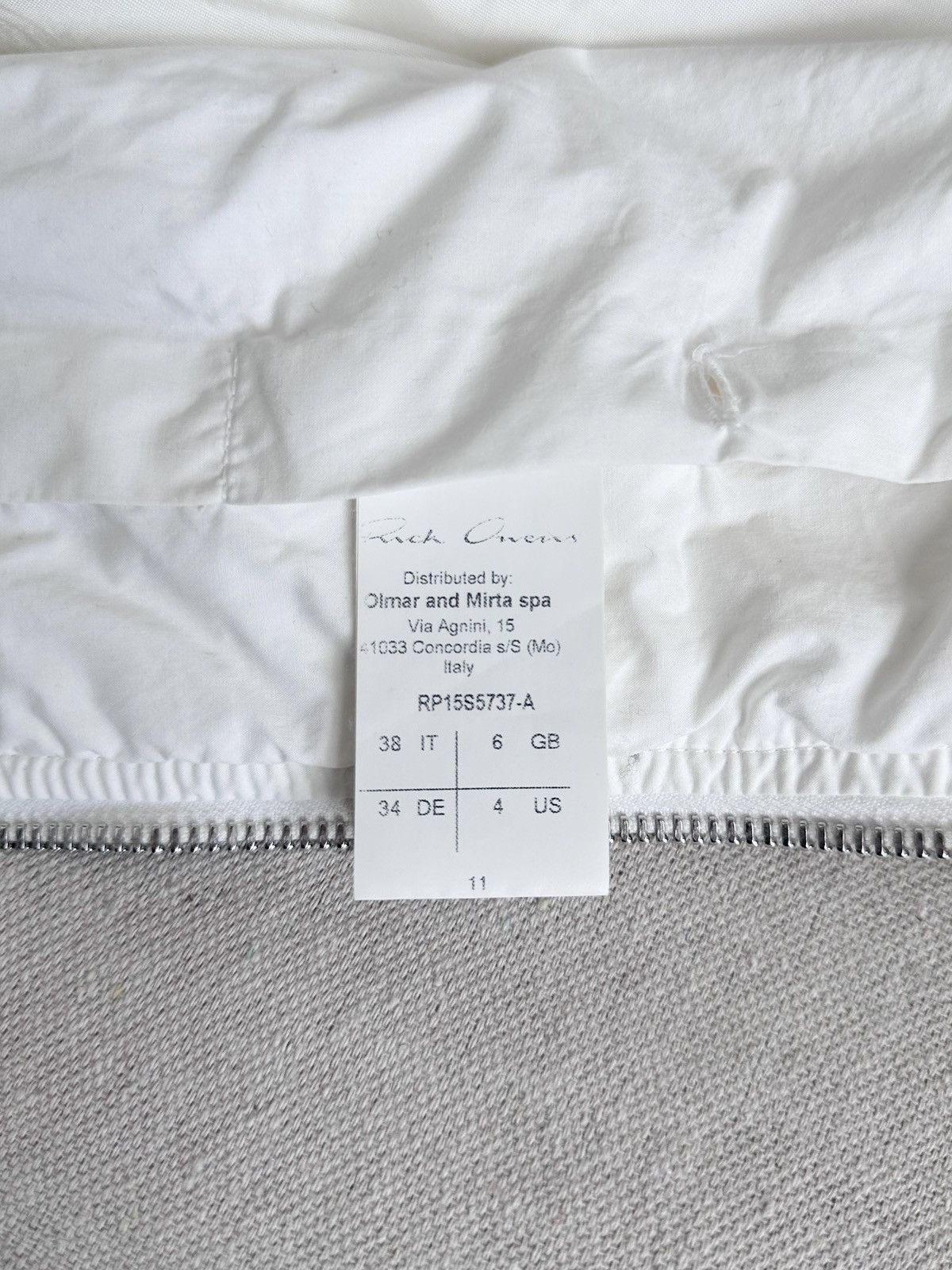 Rick Owens Rick Owens Mainline SS15 “FAUN” Silky Milk MA1 Bomber Size XS / US 0-2 / IT 36-38 - 8 Thumbnail