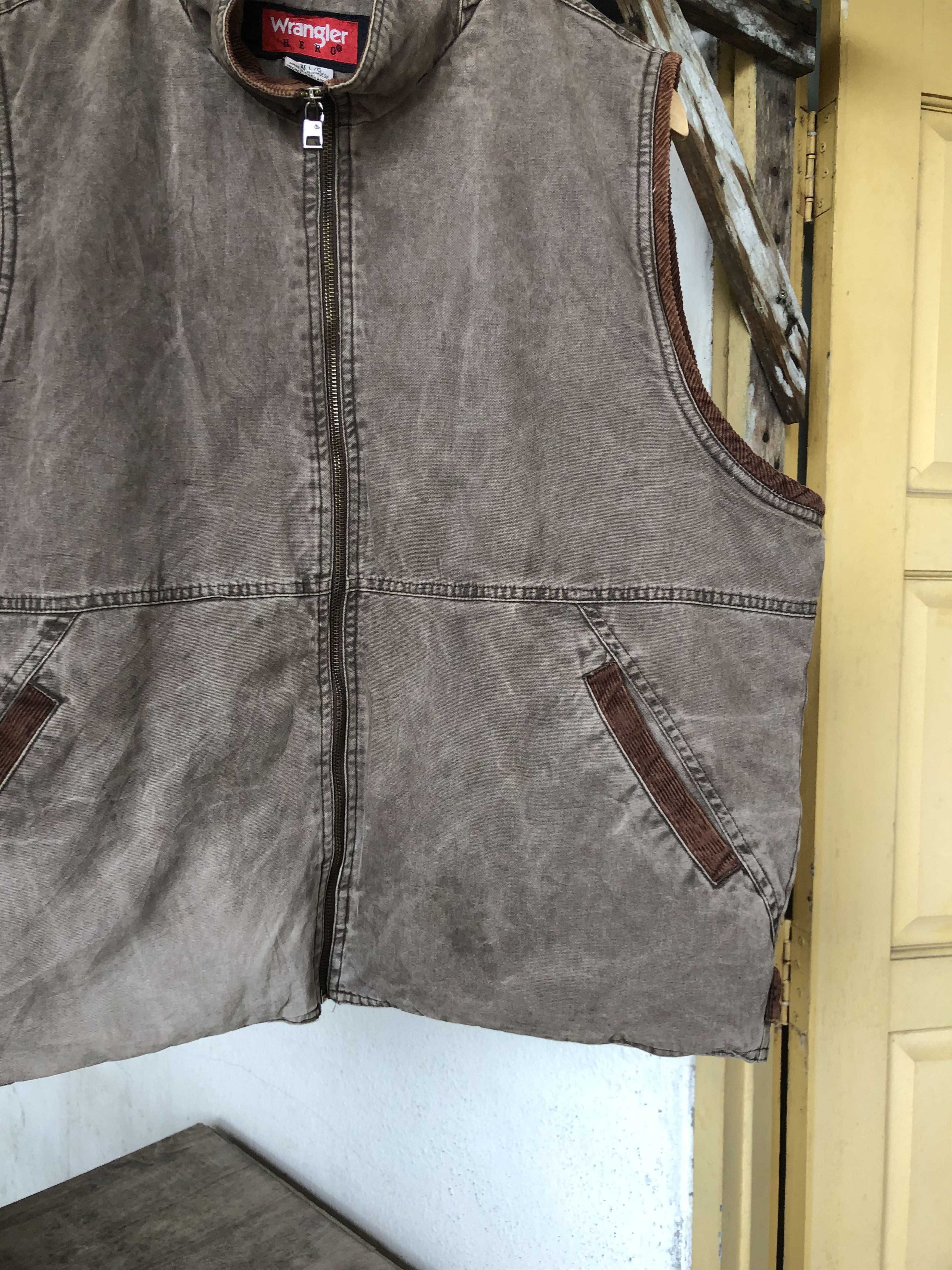 Wrangler Vintage Wrangler Hero Duck Canvas Vest Jacket Brown Size US L / EU 52-54 / 3 - 10 Thumbnail