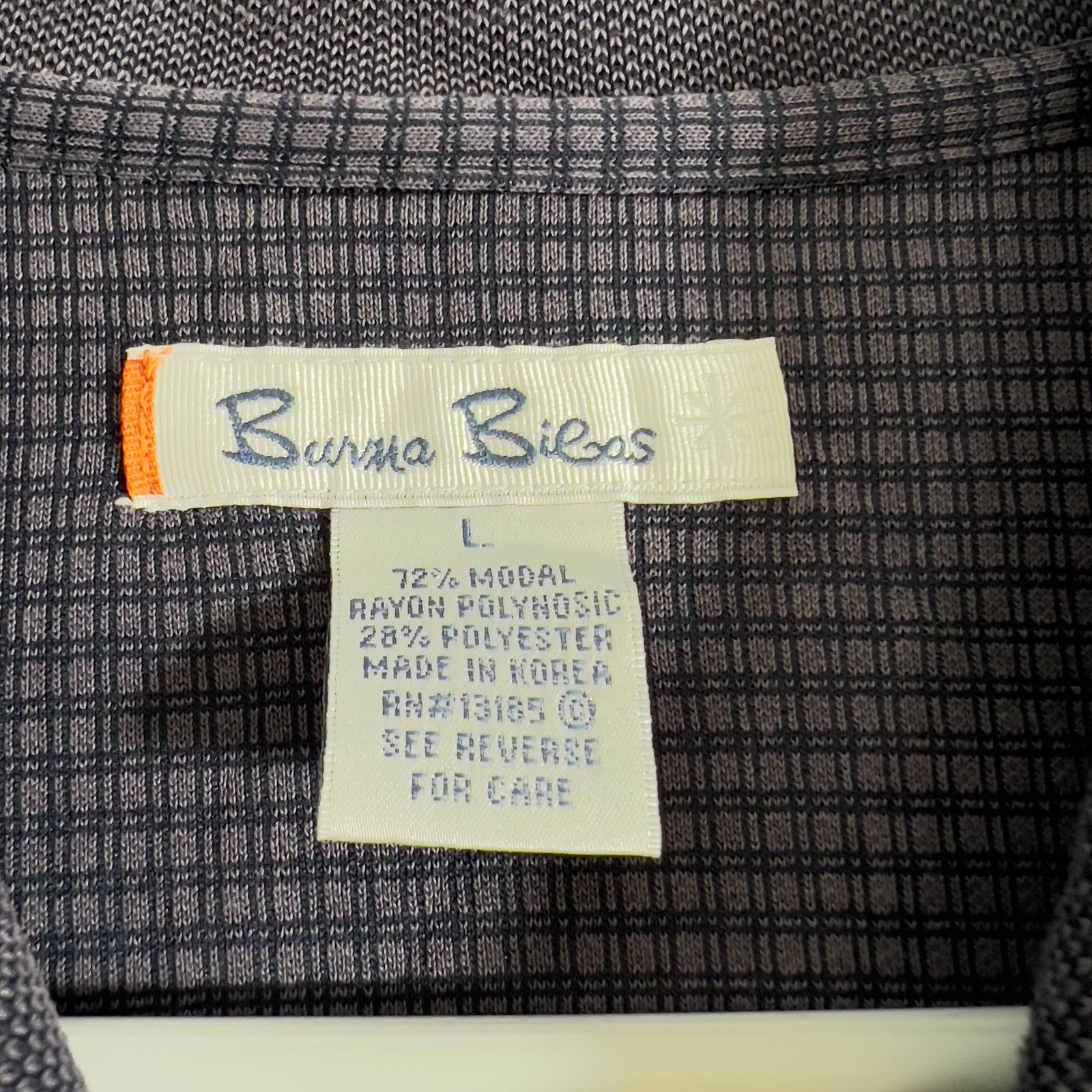 Burma Bibas Burma Bibas Polo Shirt Mens Large Modal Blend Purple Vintage Size US L / EU 52-54 / 3 - 3 Thumbnail