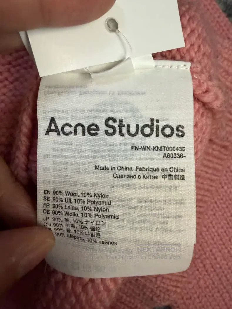 Acne Studios Acne Studios Pink knitted wool cardigan Size XXS / US 00 / IT 34 - 6 Thumbnail