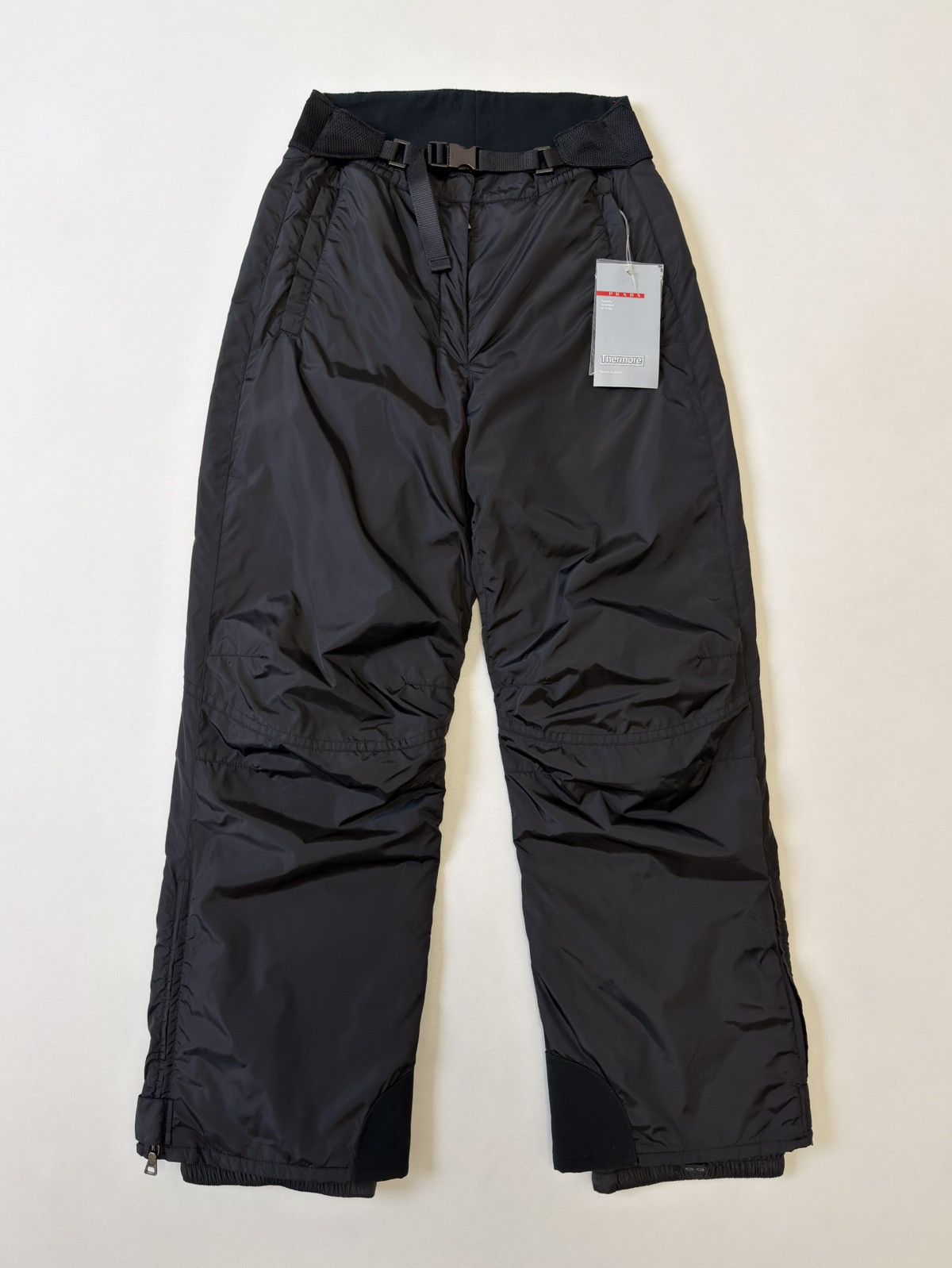 Prada Mid 2000s Black Nylon Ski Trousers Size 26" / US 2 / IT 38 - 21 Thumbnail