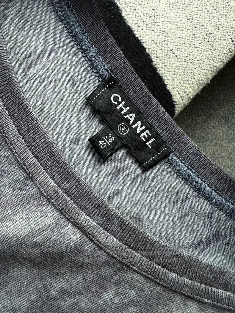 Chanel Chanel 20s spring and summer letter embroidery charcoal gr Size XS / US 0-2 / IT 36-38 - 4 Thumbnail