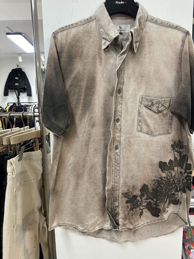 Yohji Yamamoto yohji yamamoto Tie-dyed stamen short-sleeved shirt 2502-Ne Size US XL / EU 56 / 4 - 5 Thumbnail