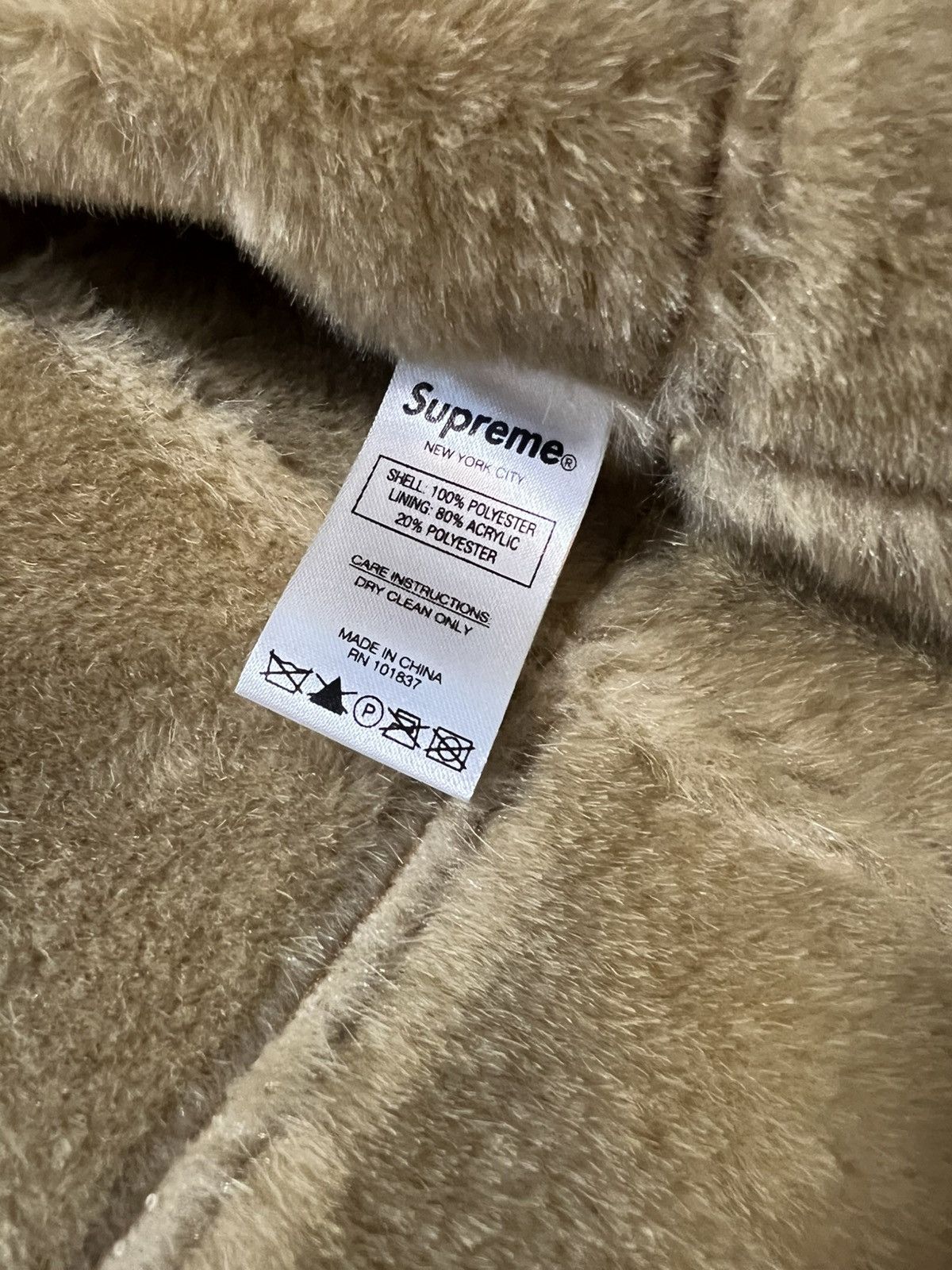 Supreme Supreme 2020 Faux Suede Patchwork Hooded Jacket Brown Size M Size US M / EU 48-50 / 2 - 6 Thumbnail