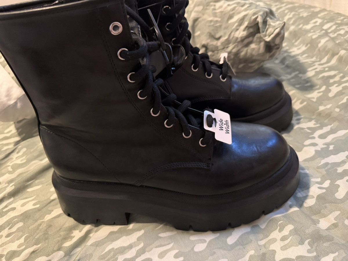 Other Tall Goth Zip Up Faux Leather Platform Boots Size US 7 / IT 37 - 2 Thumbnail