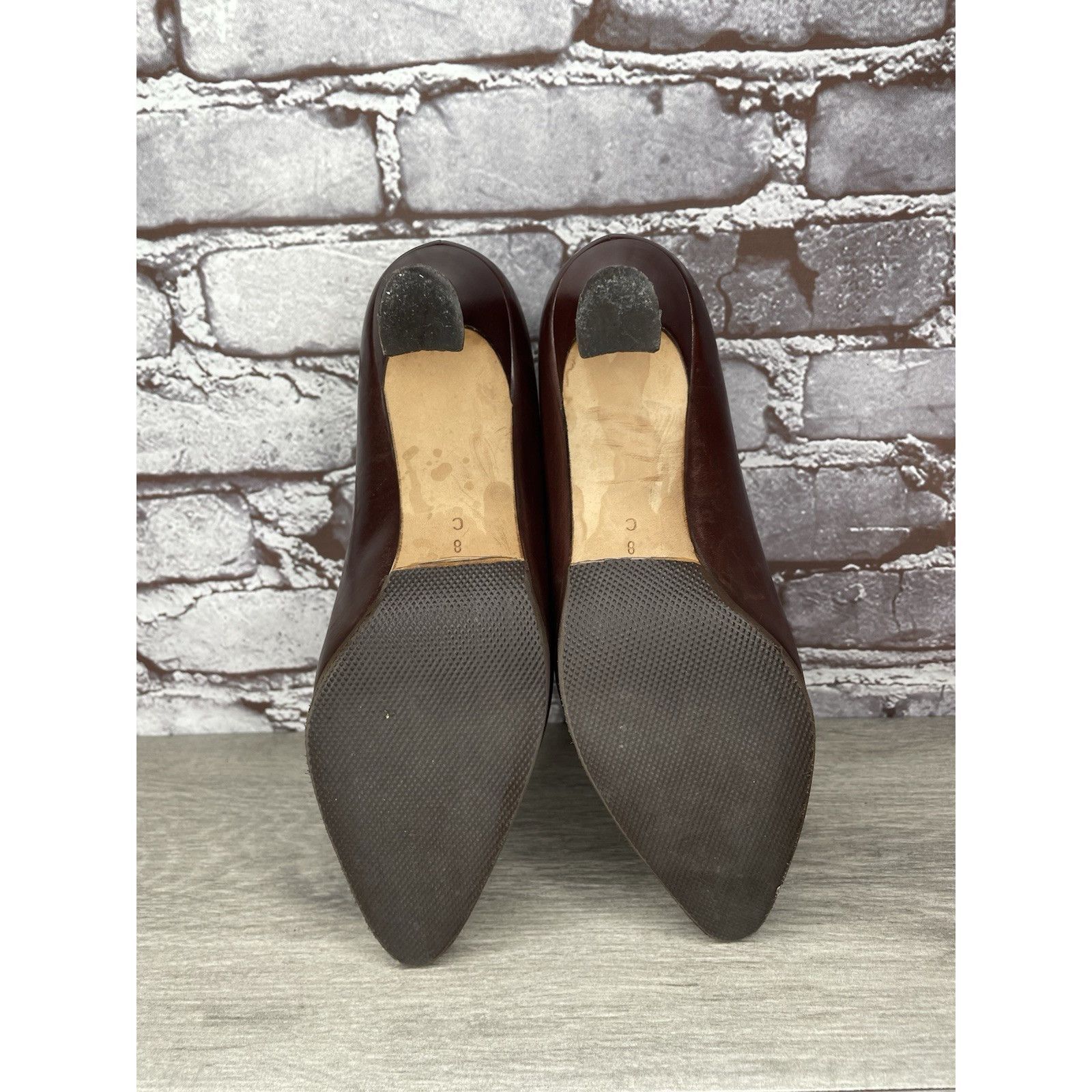 Bally Bally Athena Brown Leather Pointed Toe Pumps Dress Heels Wom Size US 8 / IT 38 - 12 Thumbnail
