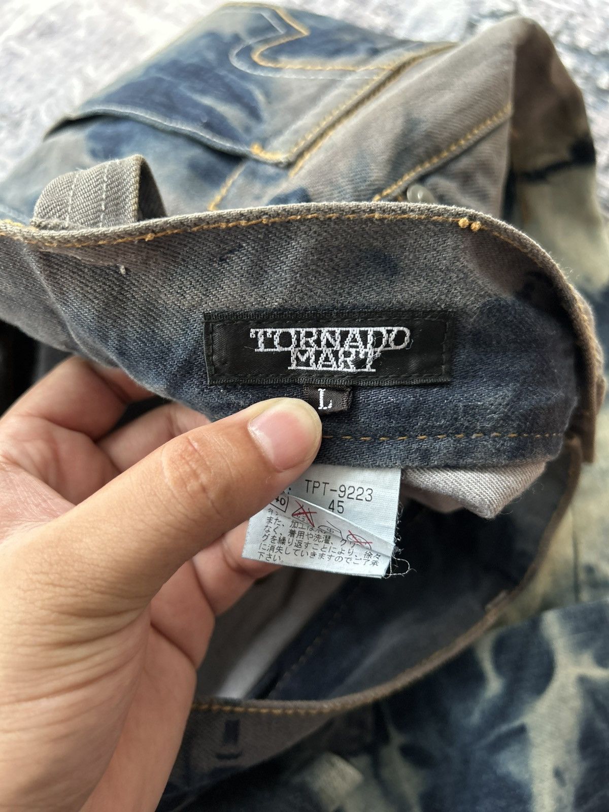 Tornado Mart Tornado Mart Flared Washed Snake Denim Size US 34 / EU 50 - 20 Thumbnail