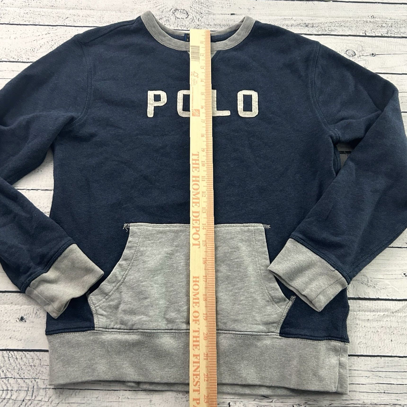Ralph Lauren VINTAGE Polo Ralph Lauren Crewneck Kangaroo Pocket Sweatshirt Women's Small | Medium Size S / US 4 / IT 40 - 4 Thumbnail