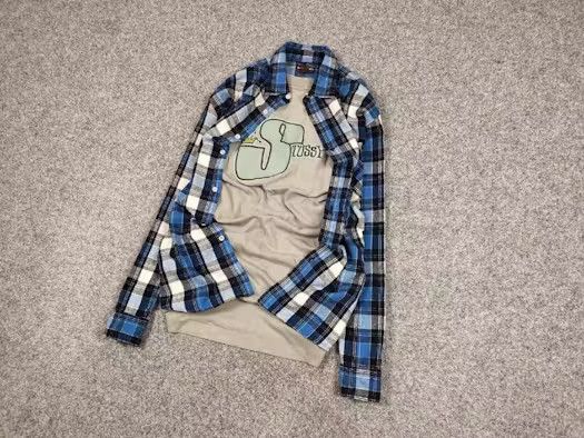 Flannel Vintage Flannel Shirt Travis Scott Style Streetwear Hype Size US L / EU 52-54 / 3 - 2 Thumbnail