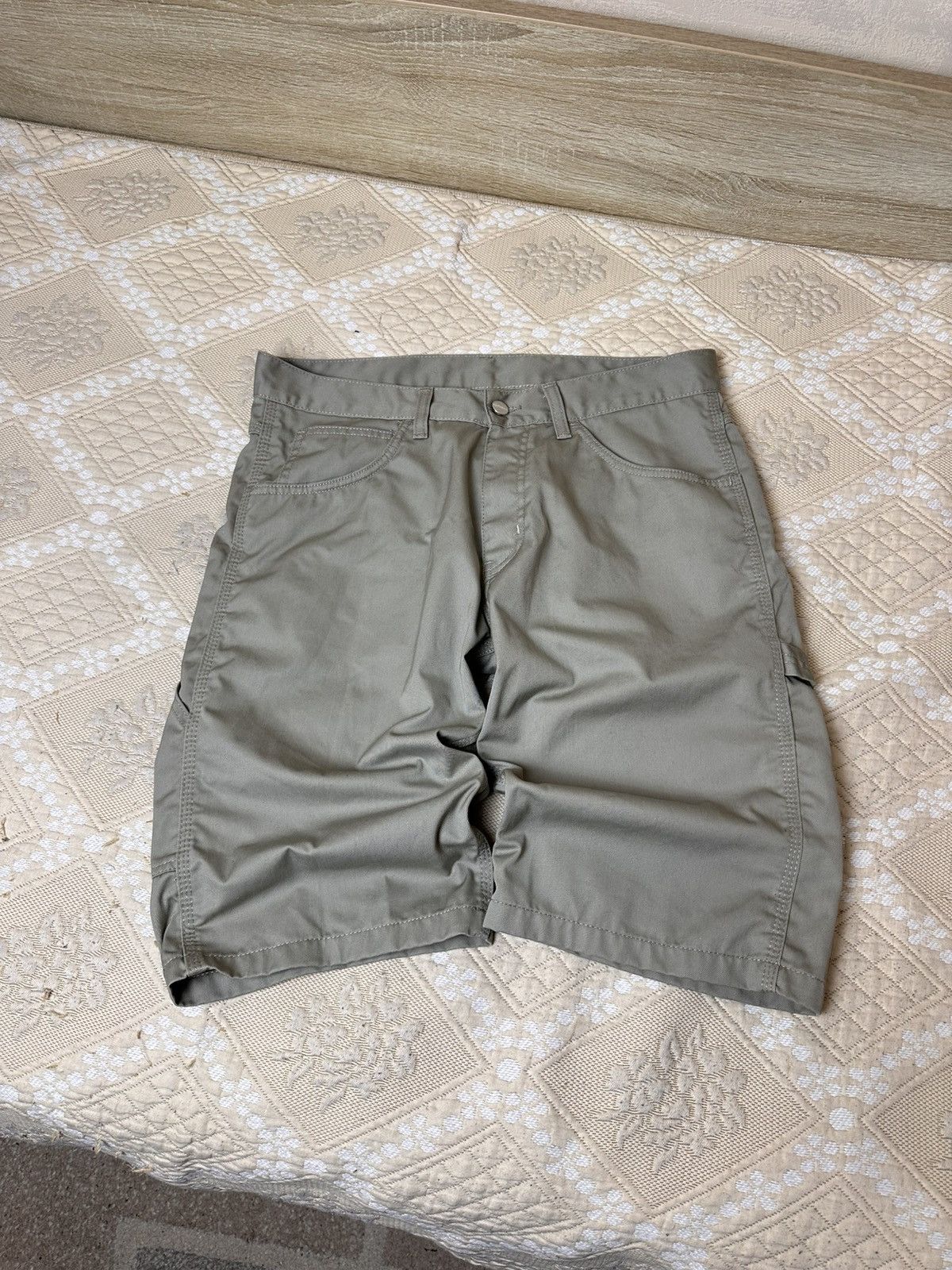 Carhartt 🔥 Carhartt Fort Bermuda Cargo Shorts Logo Work Y2K Vintage Size US 33 - 3 Thumbnail