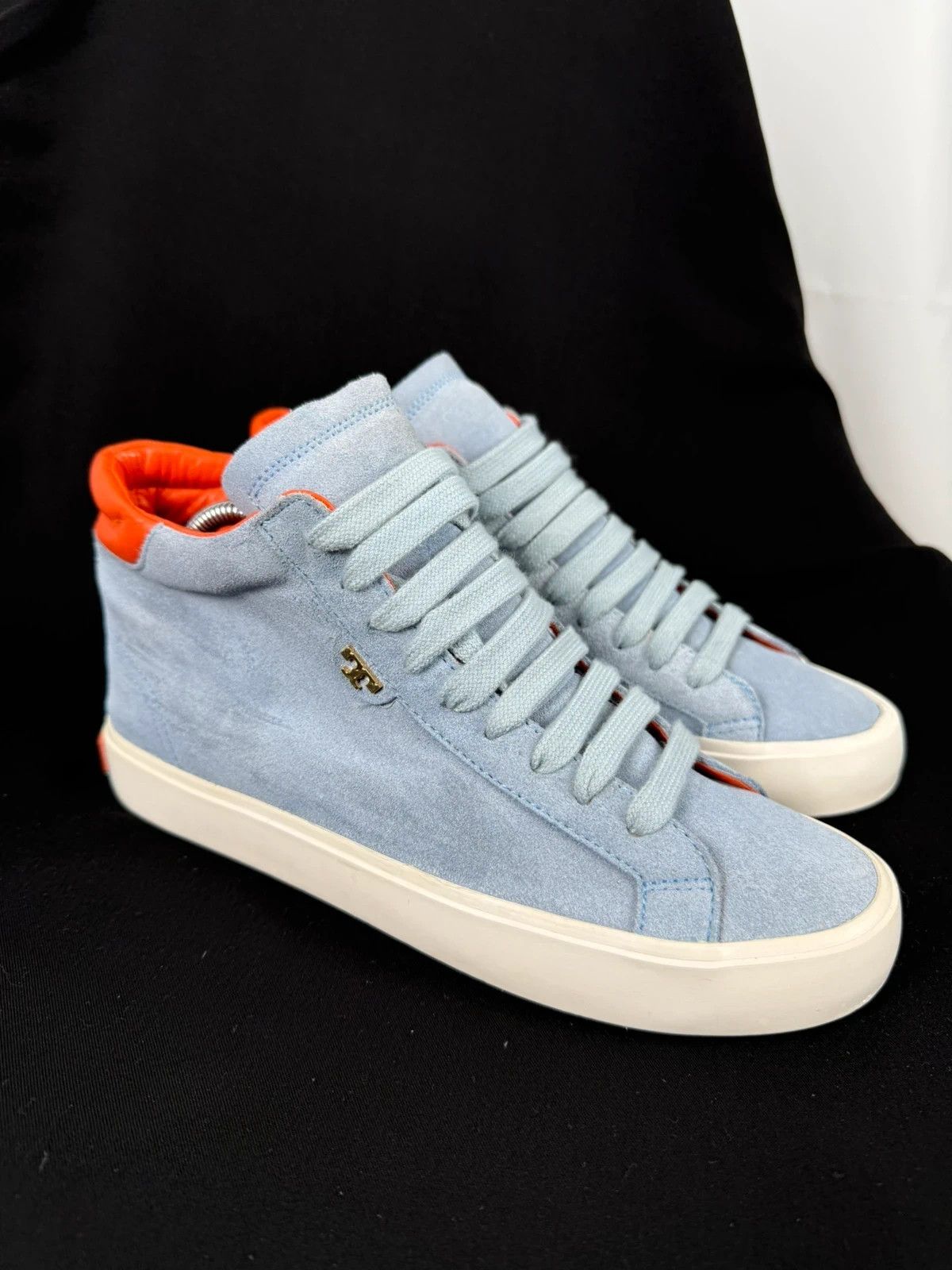 Tory Burch Tory Burch Hi-Top Suede Sneakers size 7 Size US 7 / IT 37 - 1 Thumbnail
