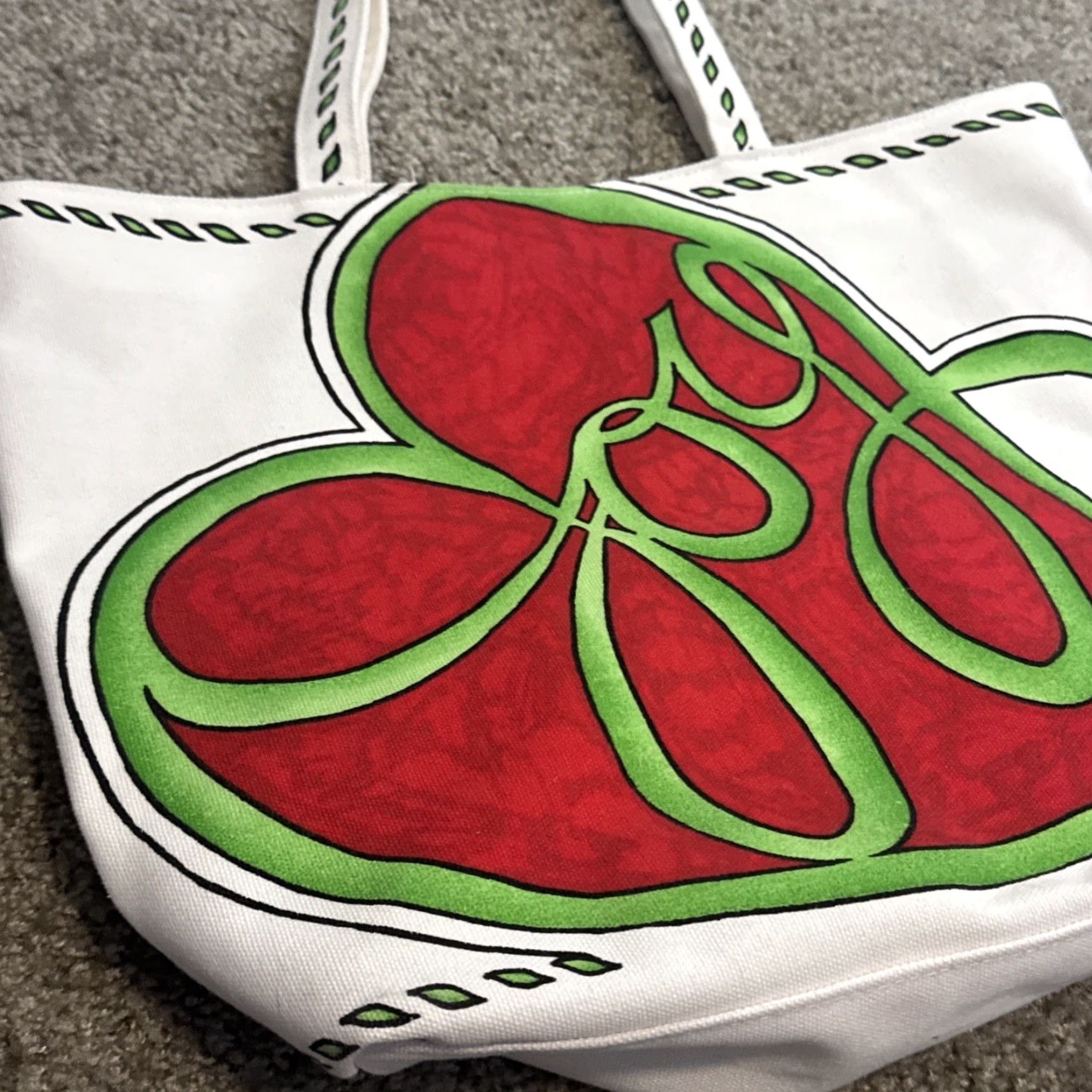 Brighton Brighton Joy Heart Dove Bird Graphic Canvas Tote Bag Women Christmas Bag Tote Size ONE SIZE - 3 Thumbnail