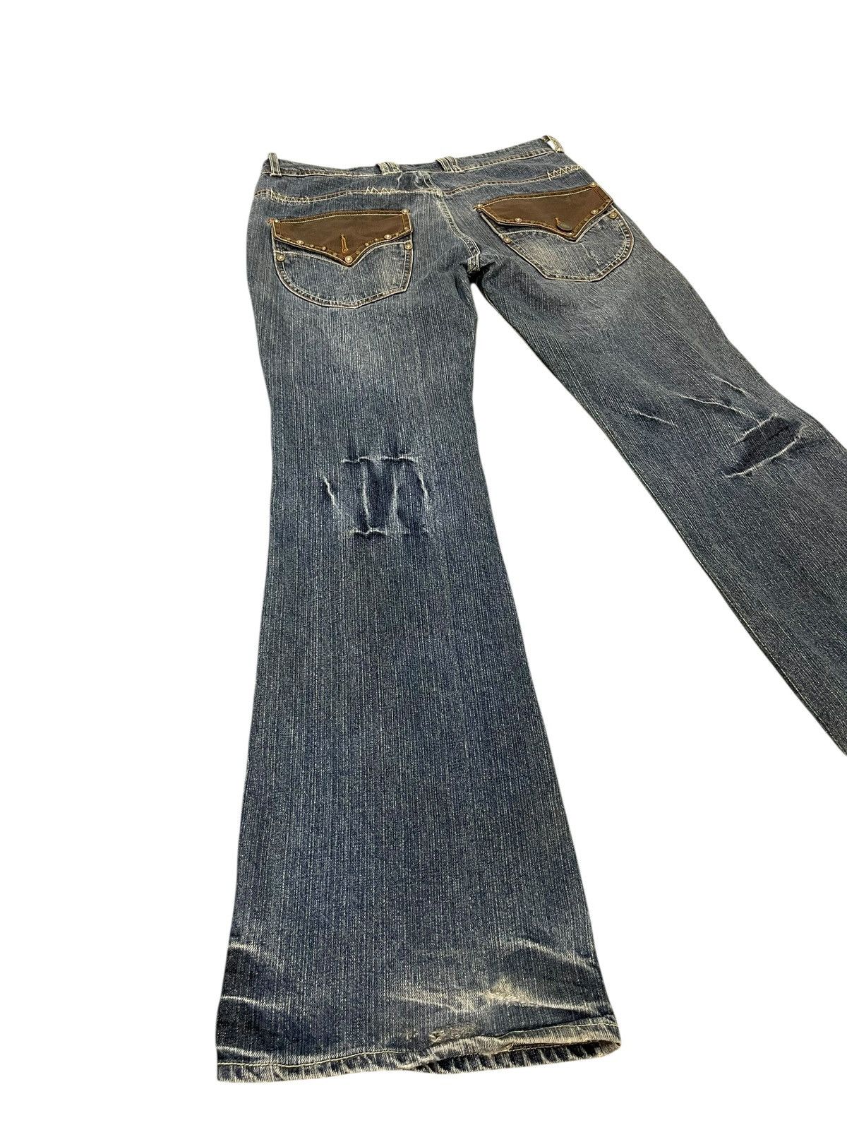 Japanese Brand Flare Jeans Indecent Denim Boot Cut 2🟦2 Size US 31 - 12 Thumbnail