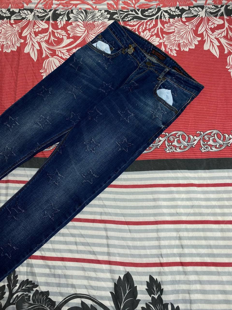 Japanese Brand Crazy Crash Dirty Baggy Faded Jean Japan Avant Garde Style Size US 30 / EU 46 - 7 Thumbnail