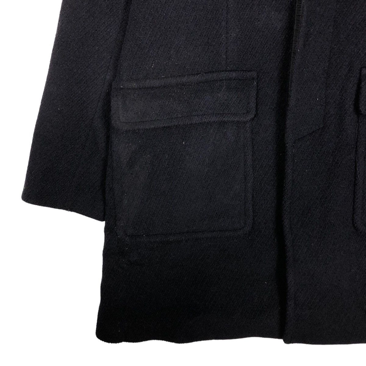 Comme Ca Ism 🔥Rich Black - Long Fly Coats Wool Jacket Comme Ca Ism Size US M / EU 48-50 / 2 - 4 Thumbnail