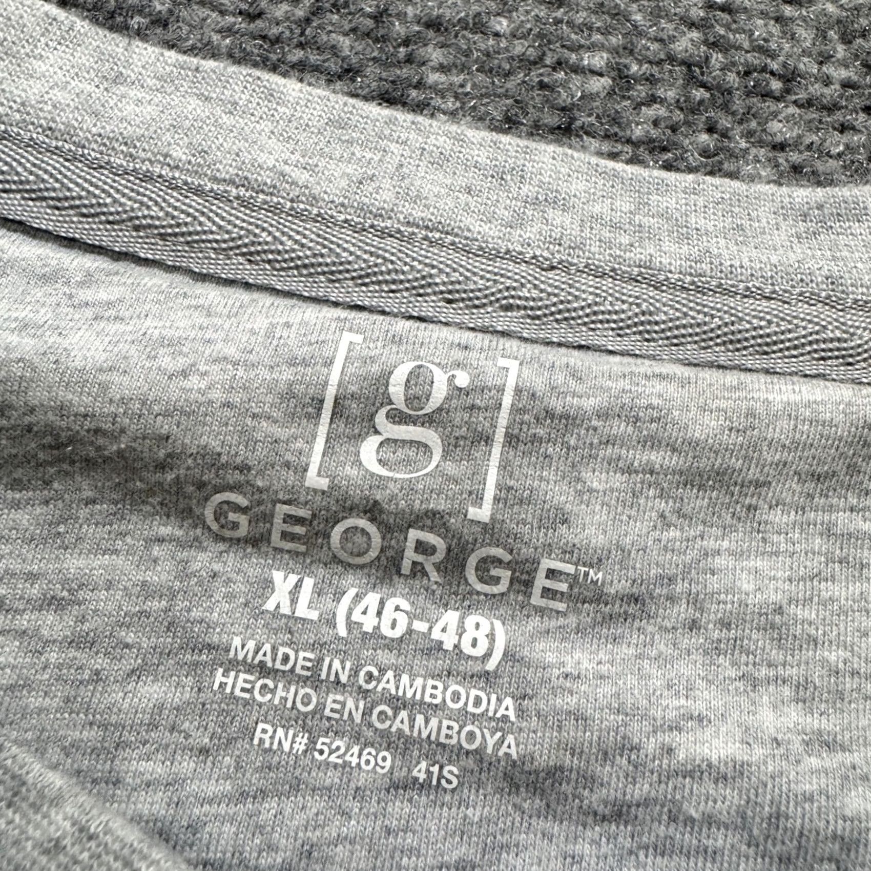 George George Thermal Long Sleeve Shirt XL Men Gray Cotton Pullover 1/4 Button Up Size US XL / EU 56 / 4 - 2 Thumbnail